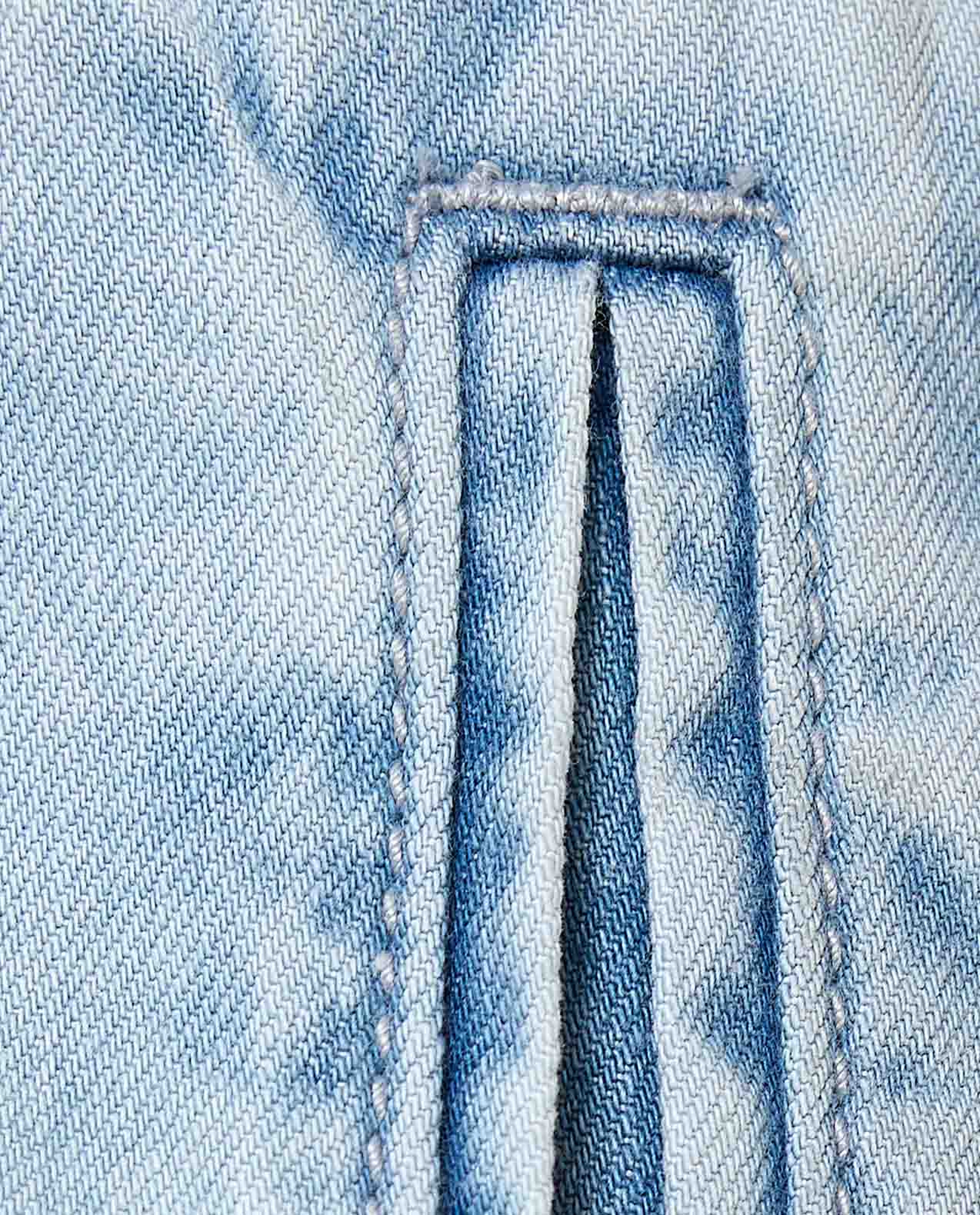 Washed Denim Shorts with Elastic Waist