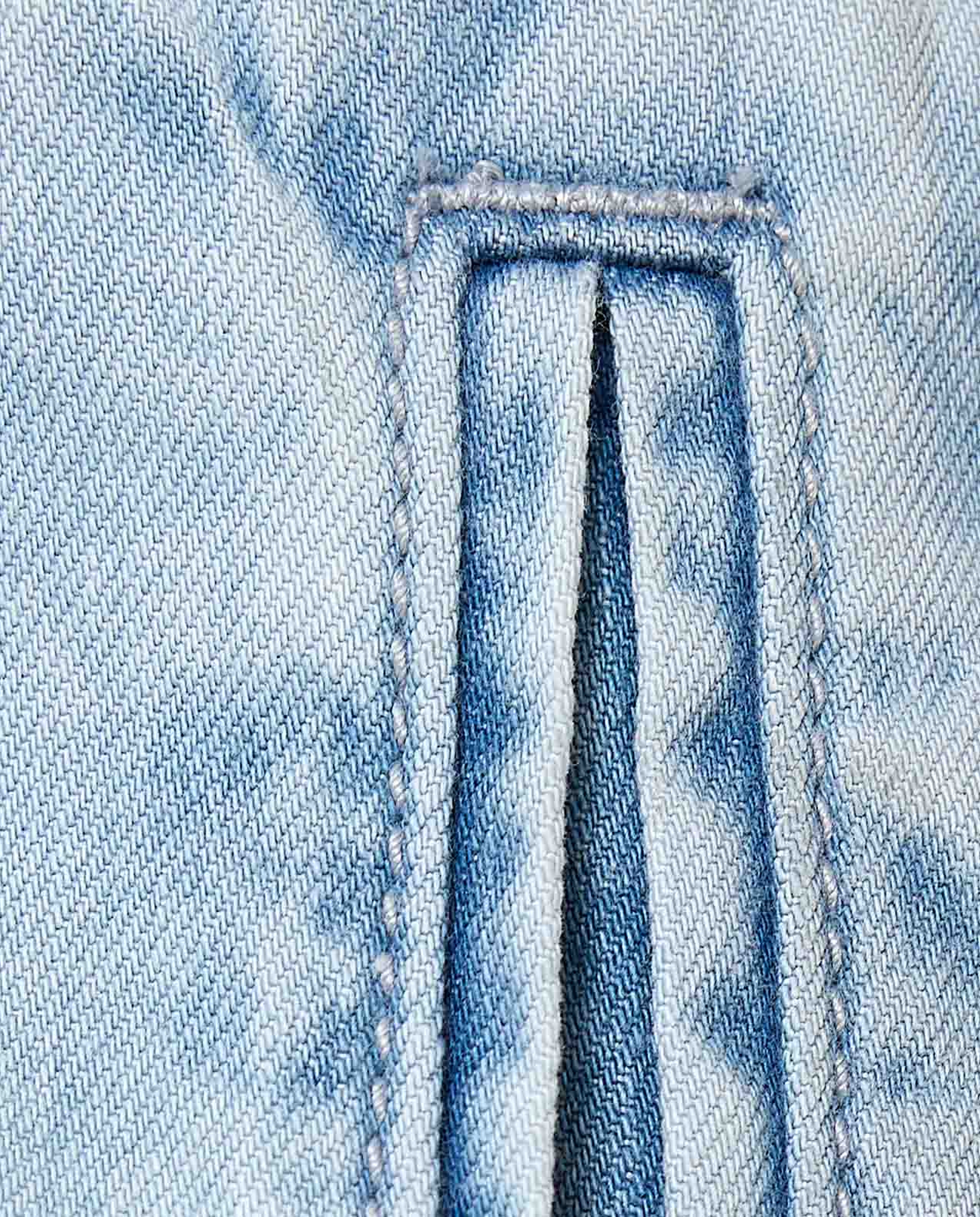 Washed Denim Shorts with Elastic Waist