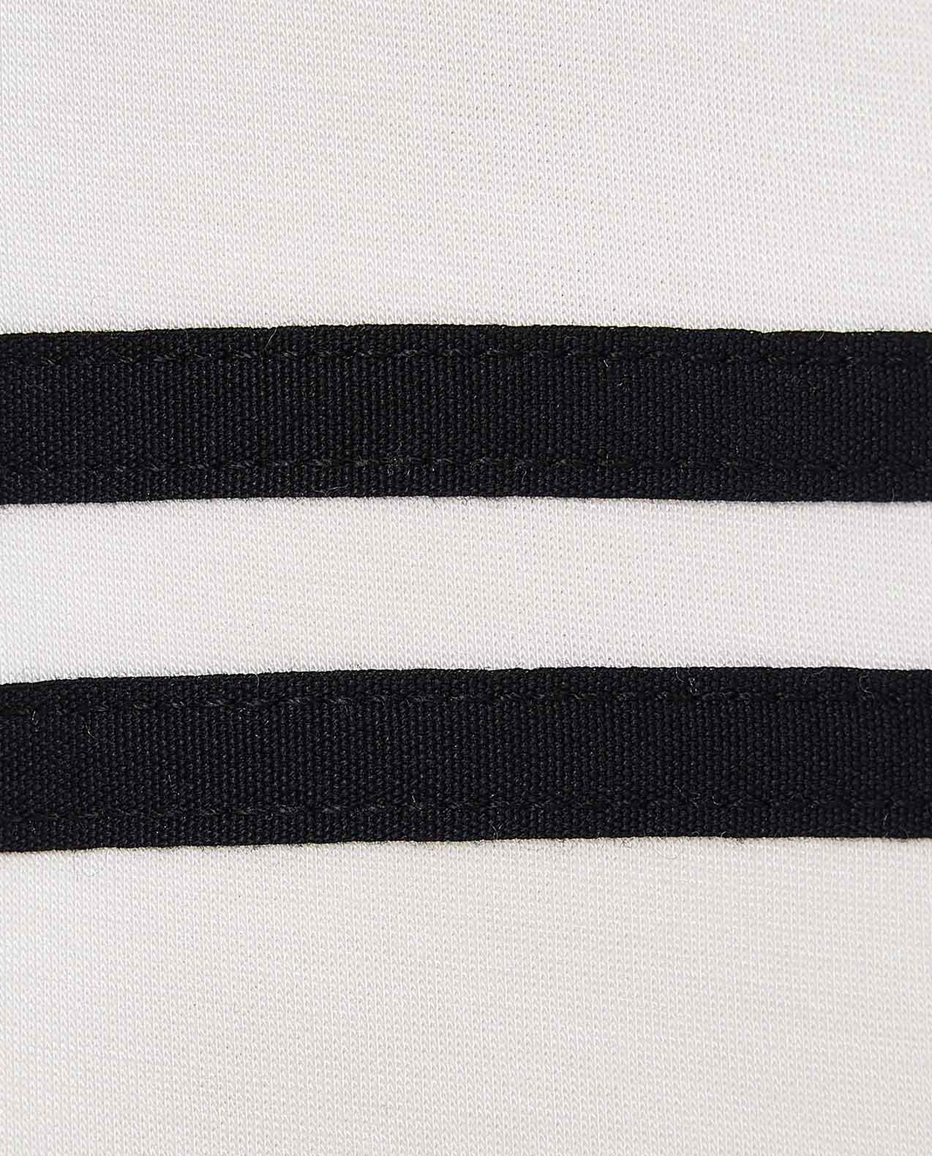Stripe Detail Active T-Shirt with Crew Neck and Short Sleeves