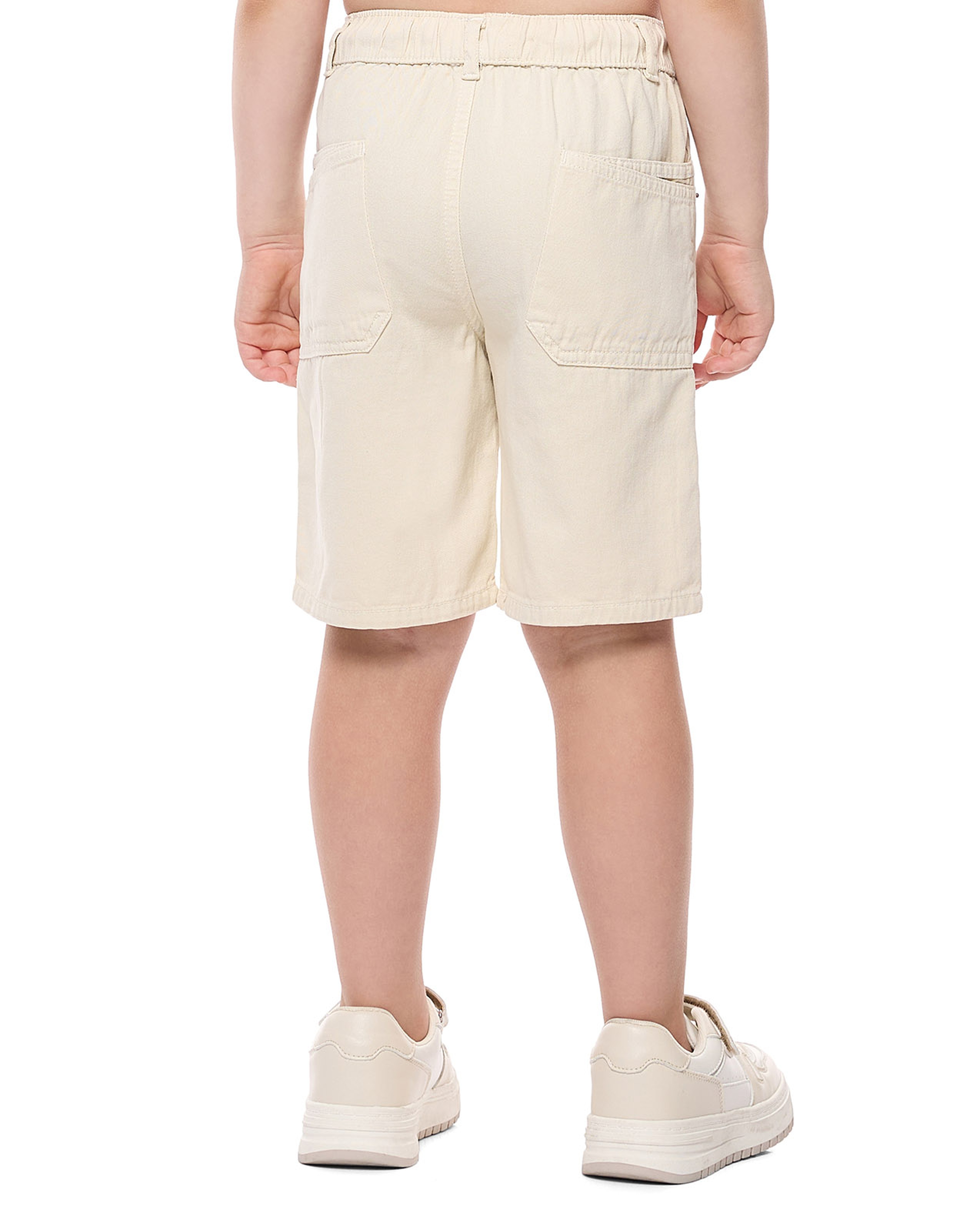 Solid Shorts with Drawstring Waist