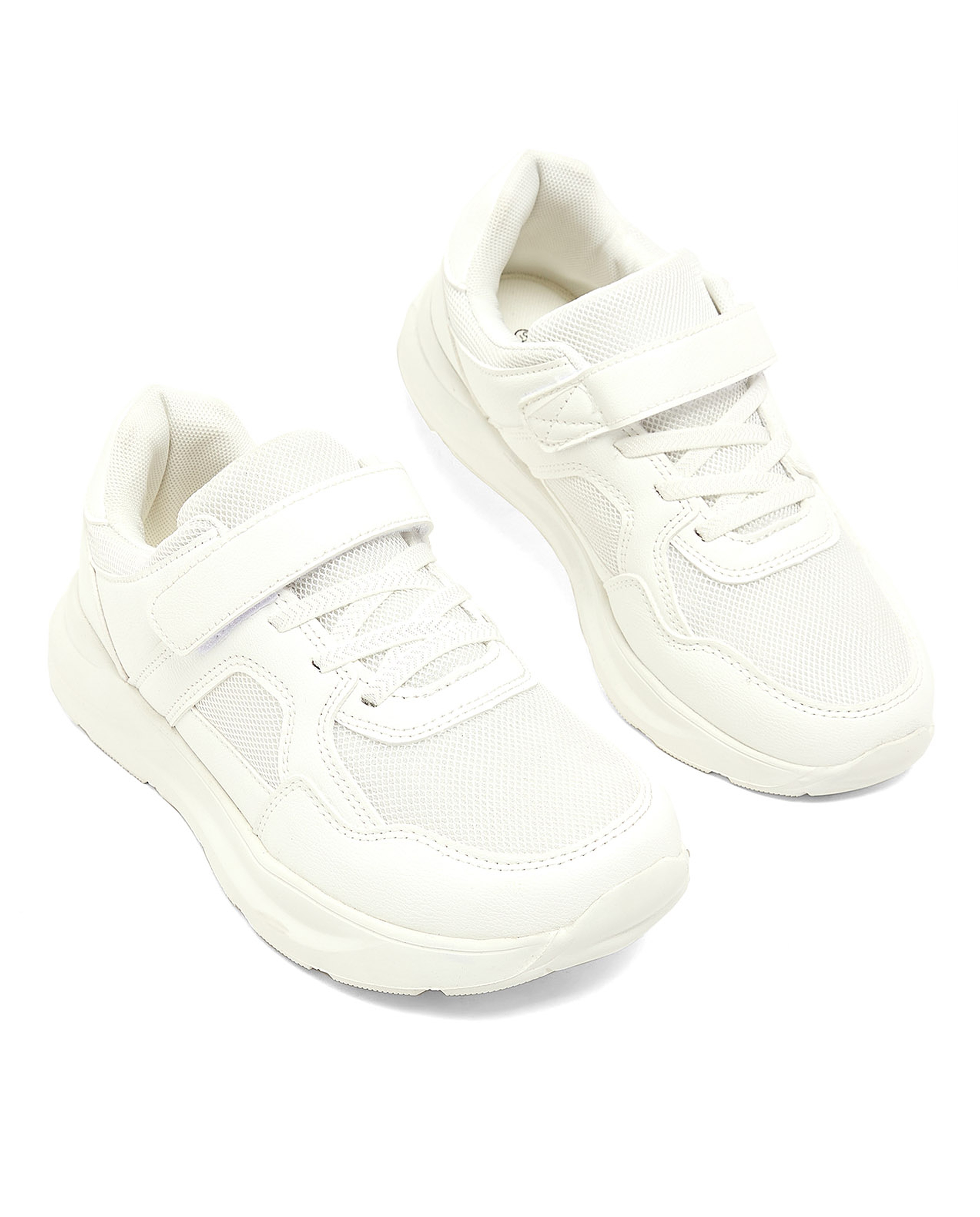 Mesh Detail School Shoes with Velcro Closure