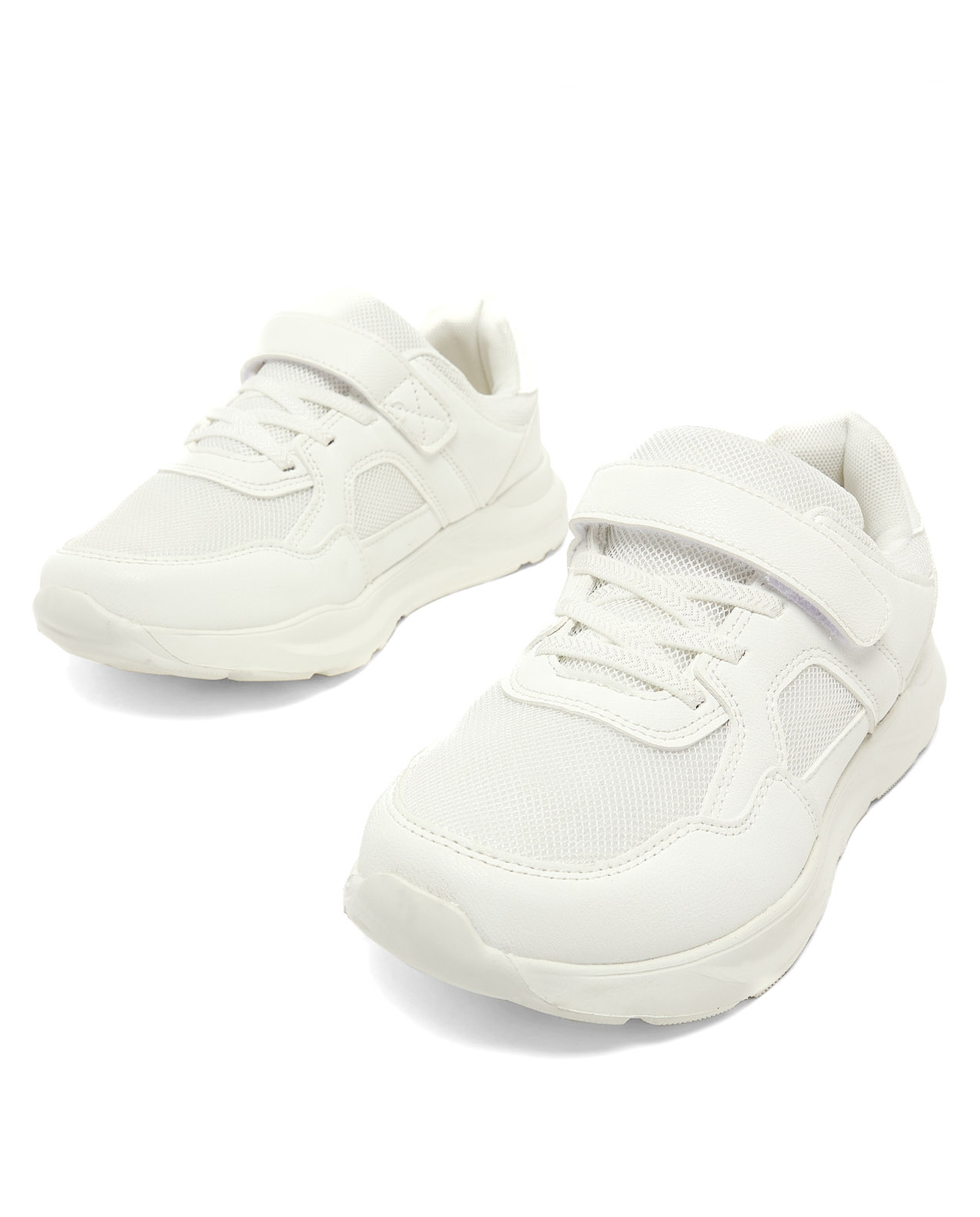 Mesh Detail School Shoes with Velcro Closure