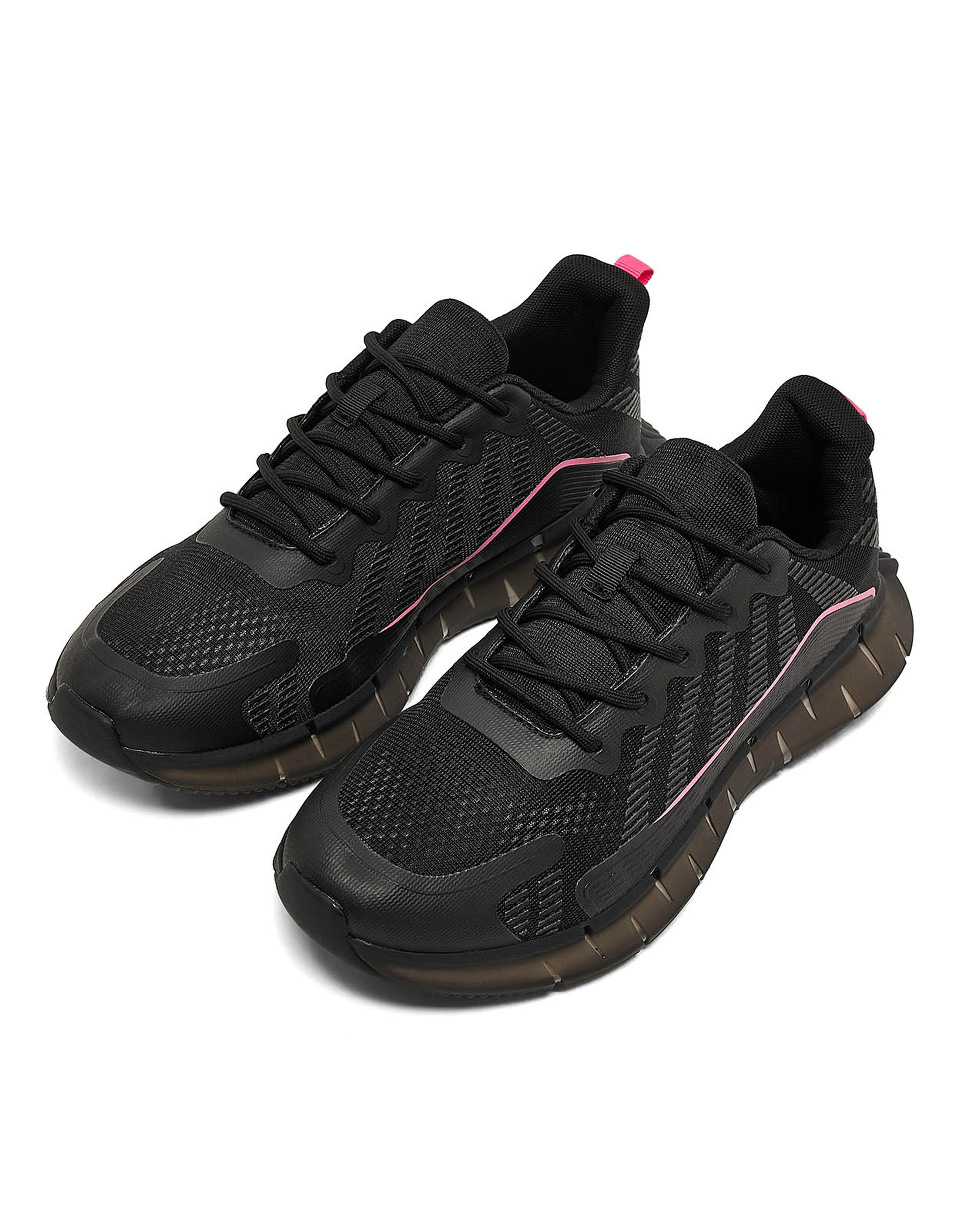 Mesh Detail Lace Up Sports Shoes