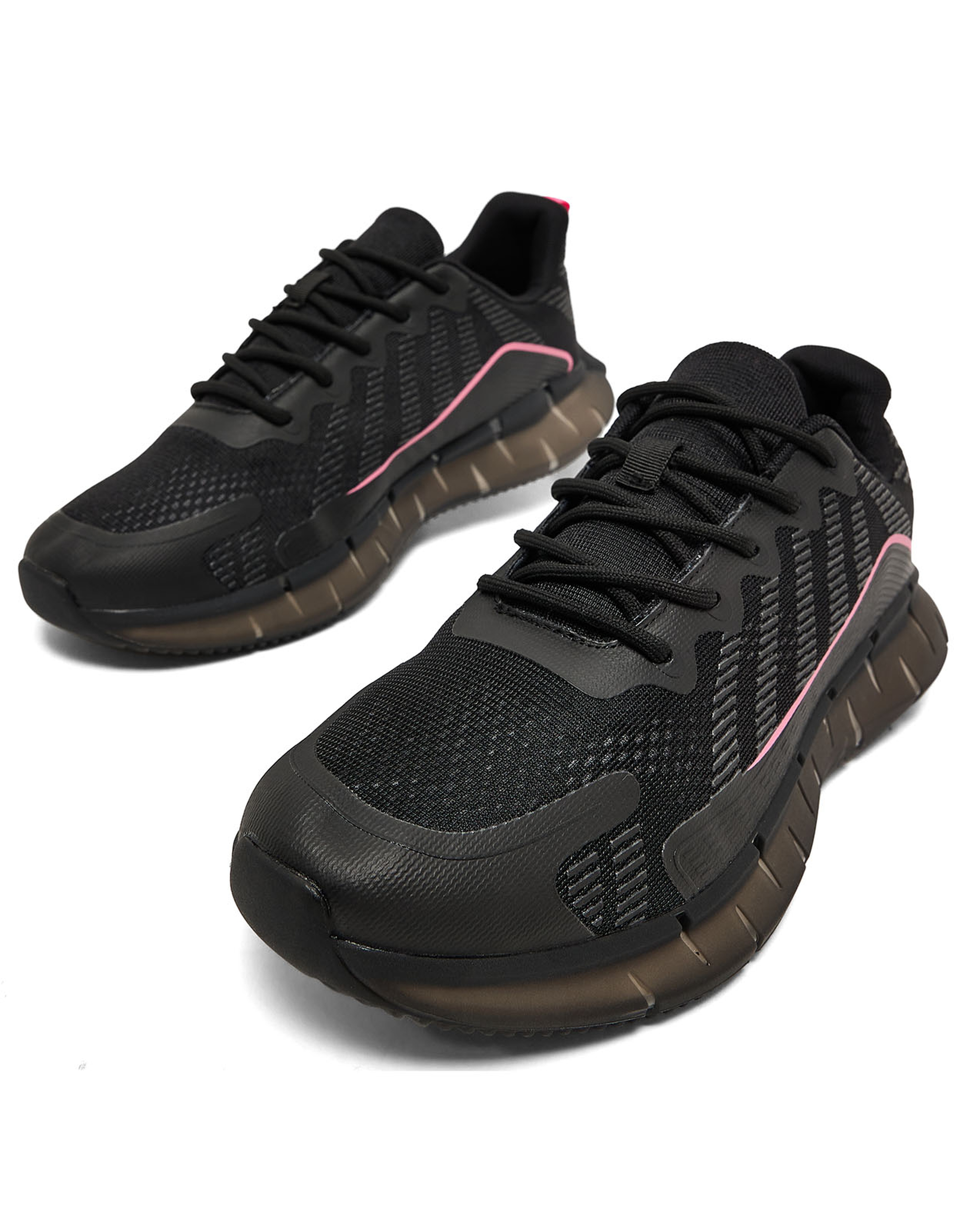 Mesh Detail Lace Up Sports Shoes