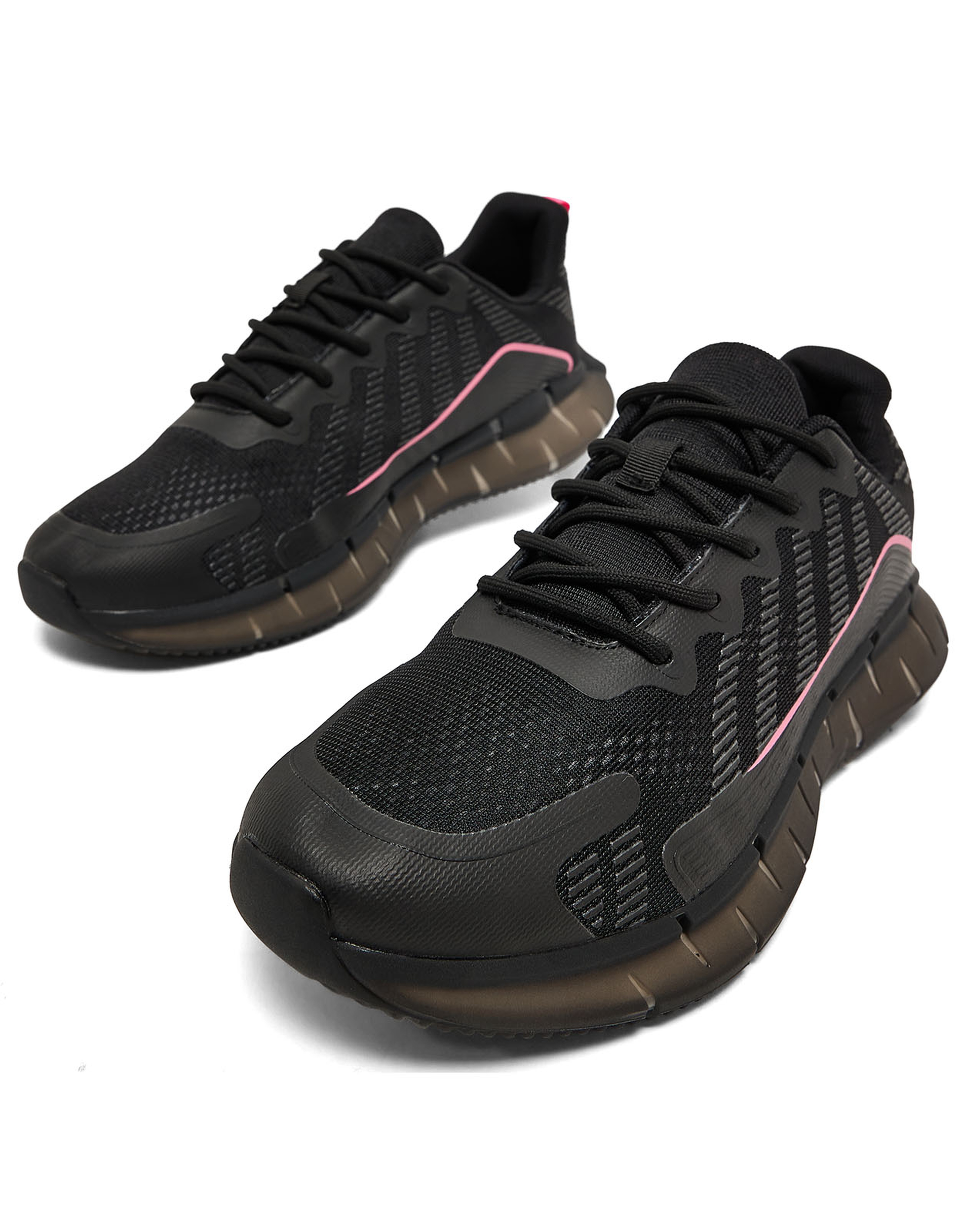 Mesh Detail Lace Up Sports Shoes