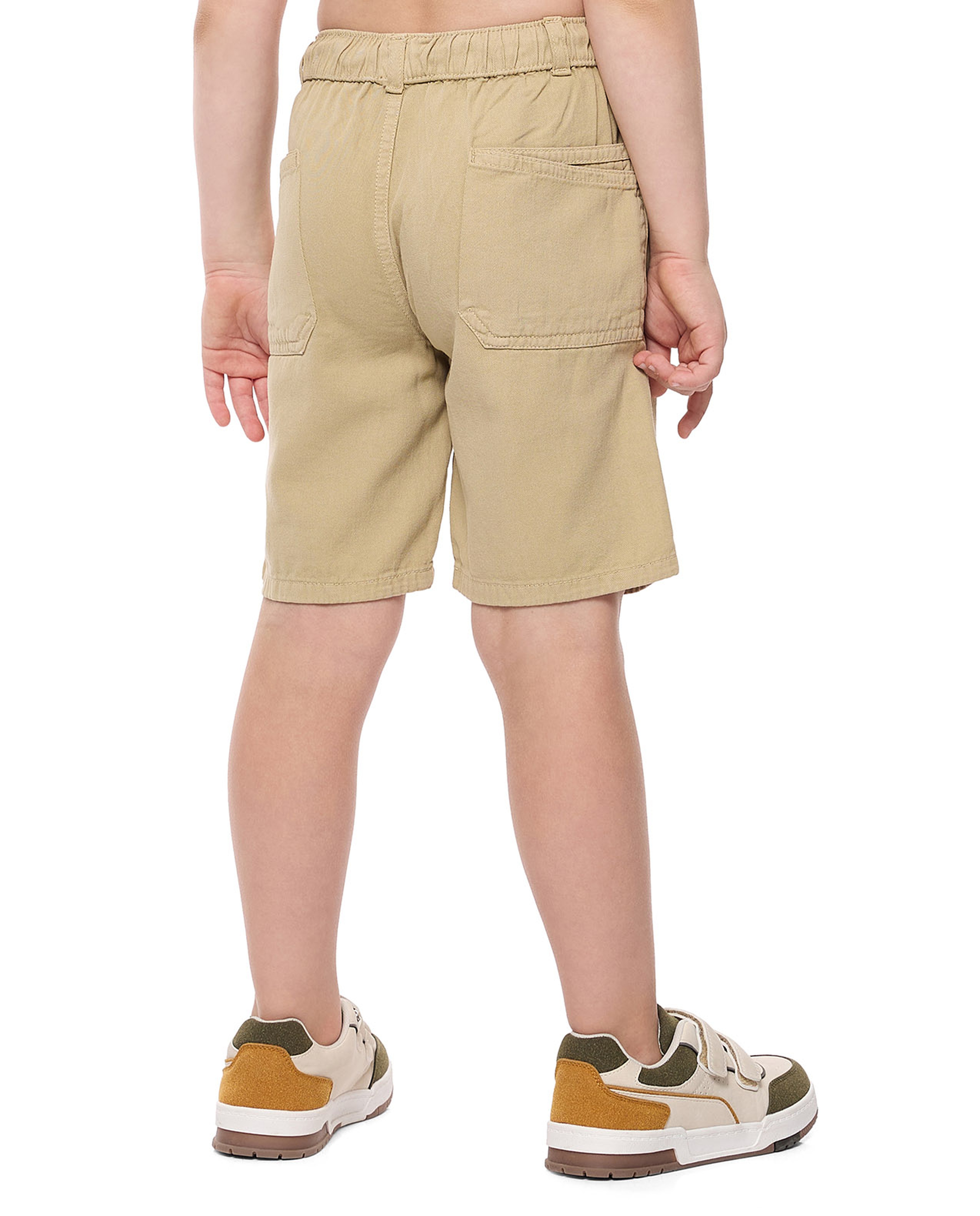 Solid Shorts with Drawstring Waist