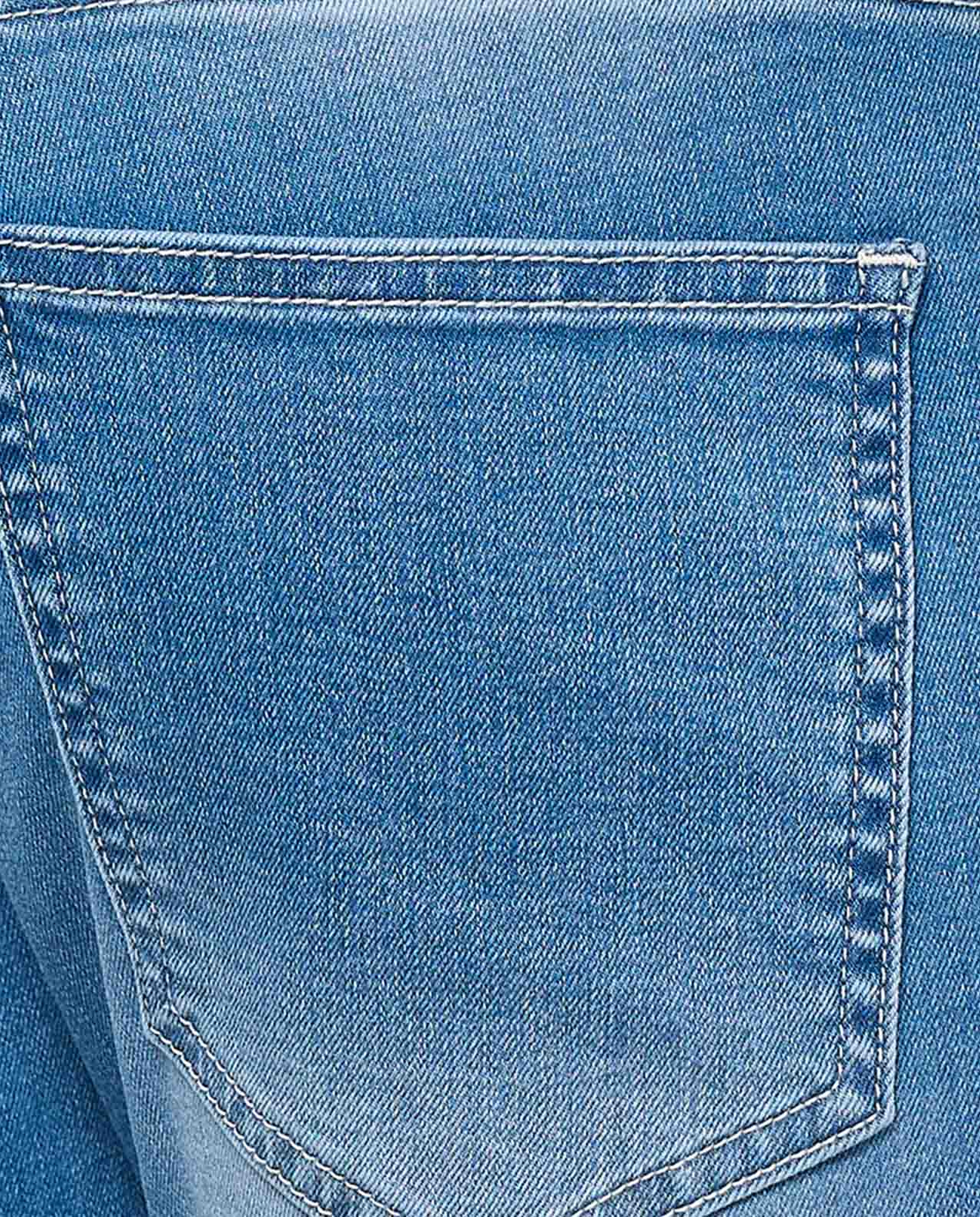 Faded Slim Fit Jeans with Button Closure