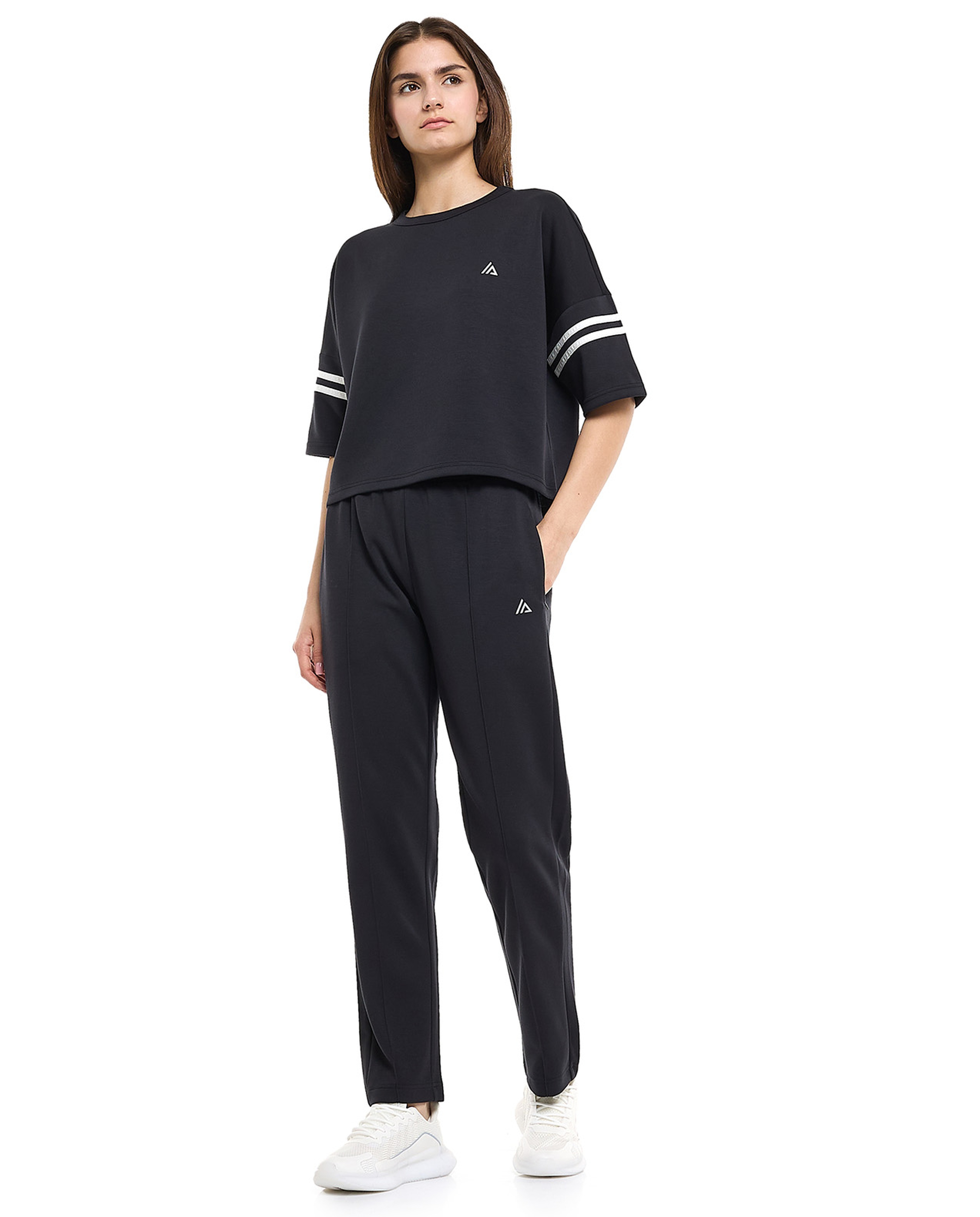 Solid Trackpant with Elastic Waist