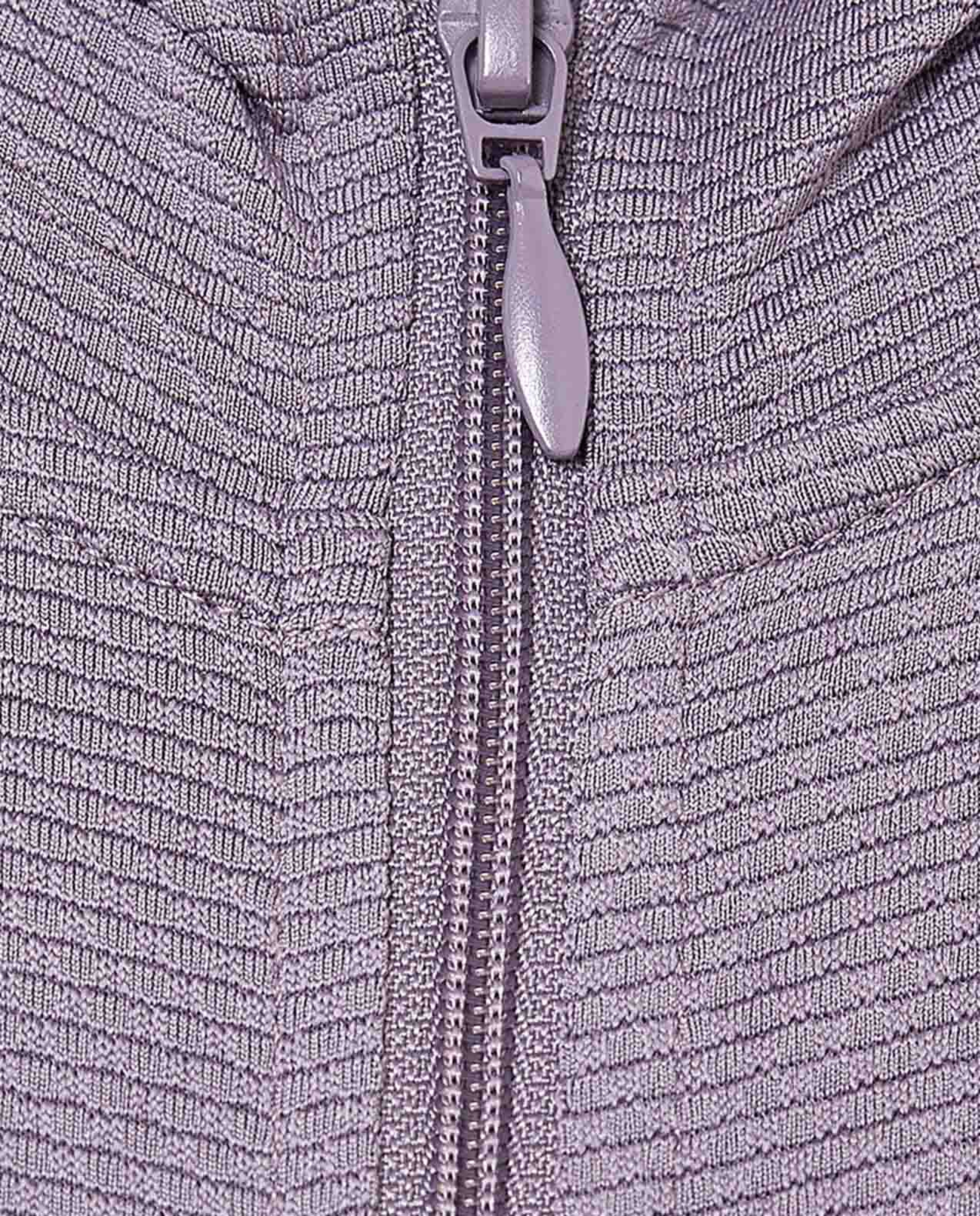 Zippered Hooded Jacket with Thumbhole