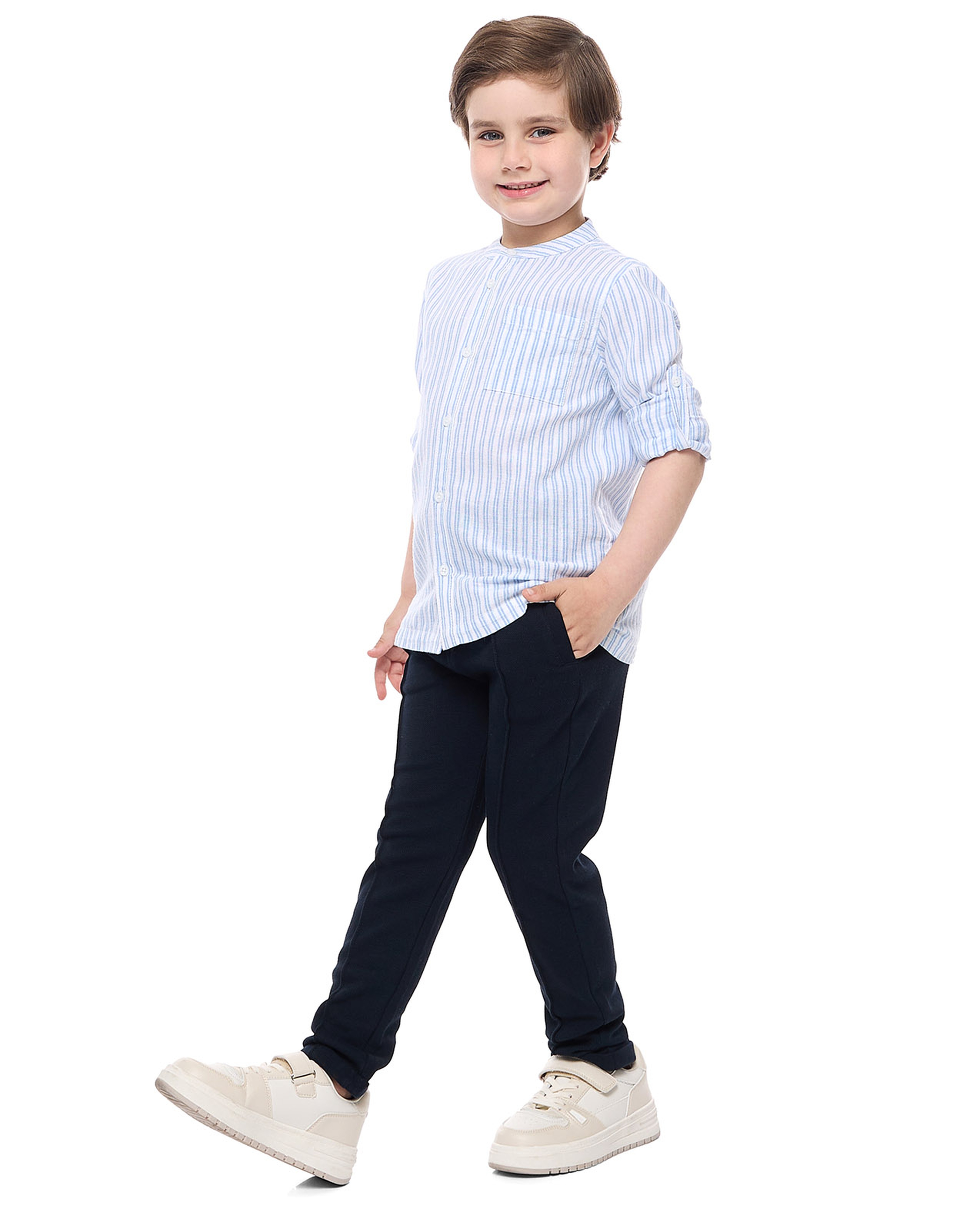 بنطال رياضي سادة برباط على الخصر