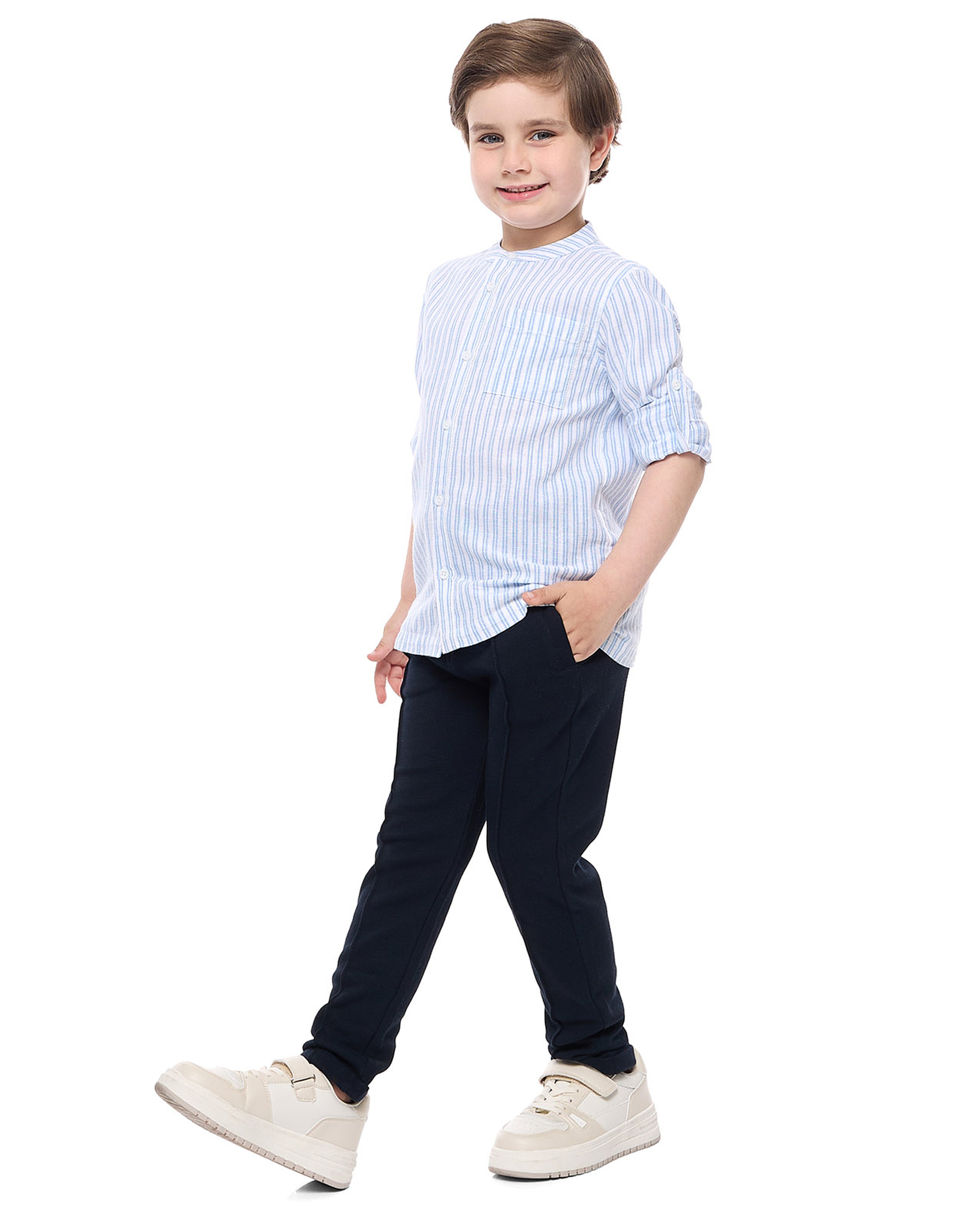 Solid Sweatpants with Drawstring Waist