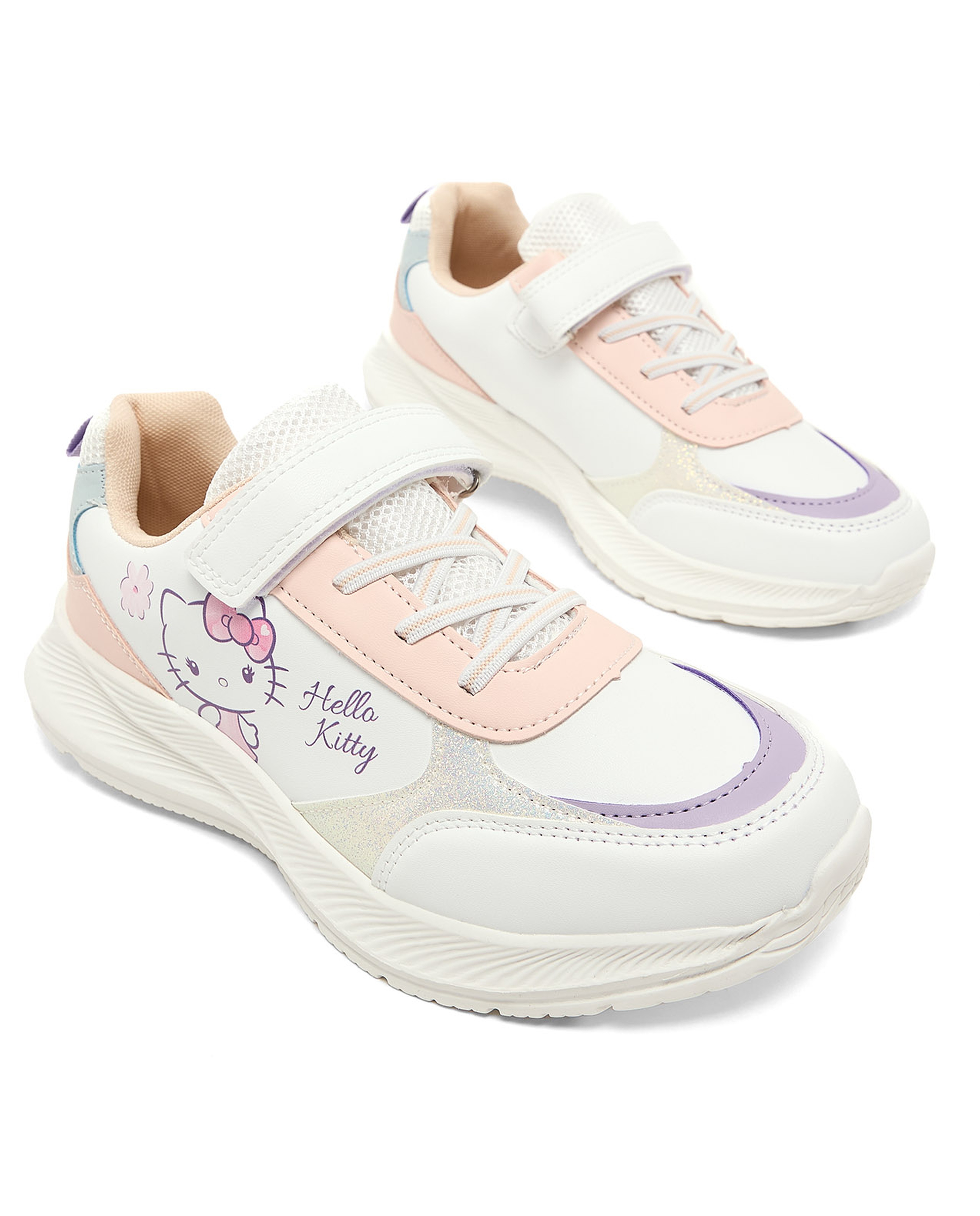 Hello Kitty Sports Shoes with Velcro Closure