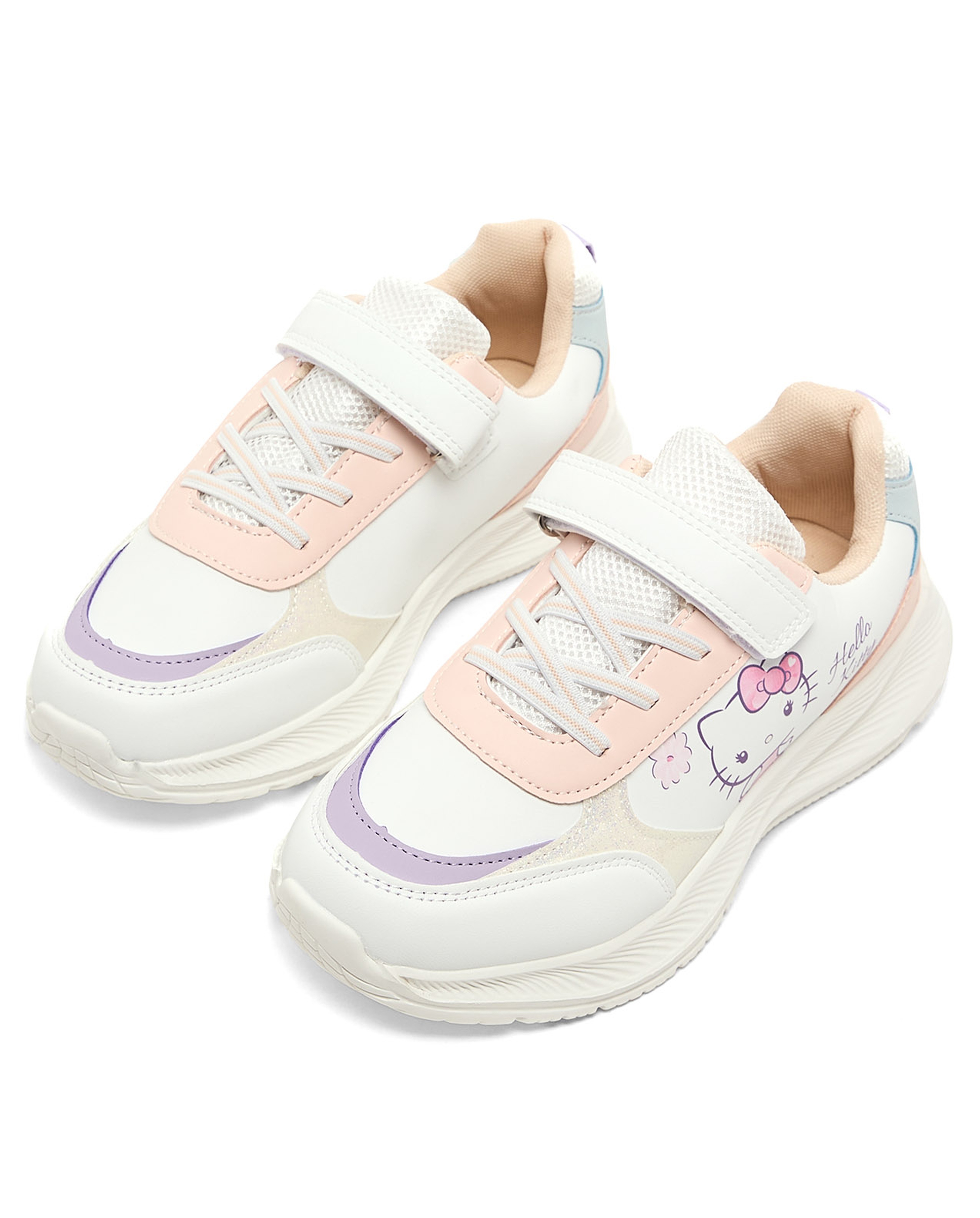 Hello Kitty Sports Shoes with Velcro Closure