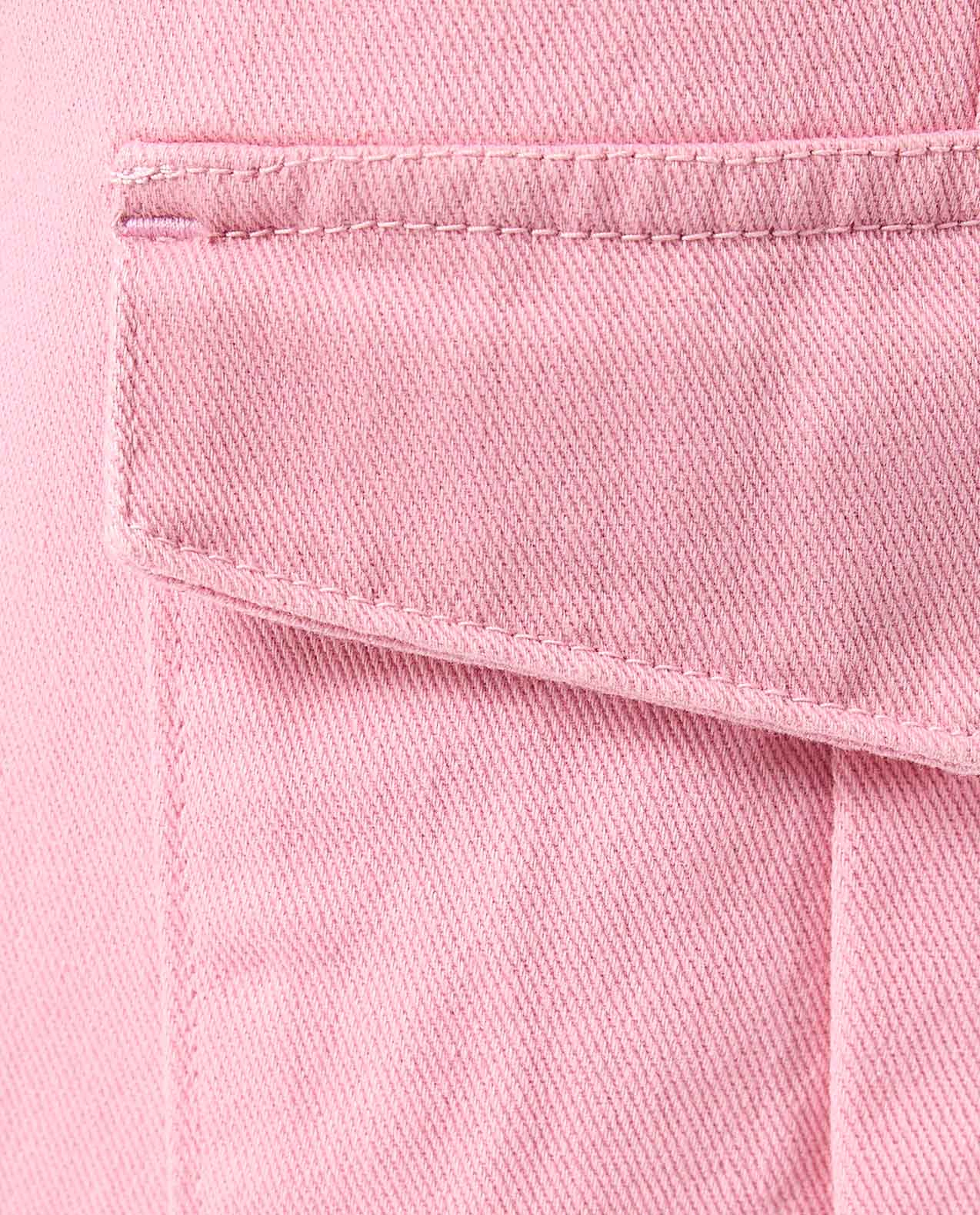 Solid Wide Leg Cargo Jeans with Button Closure