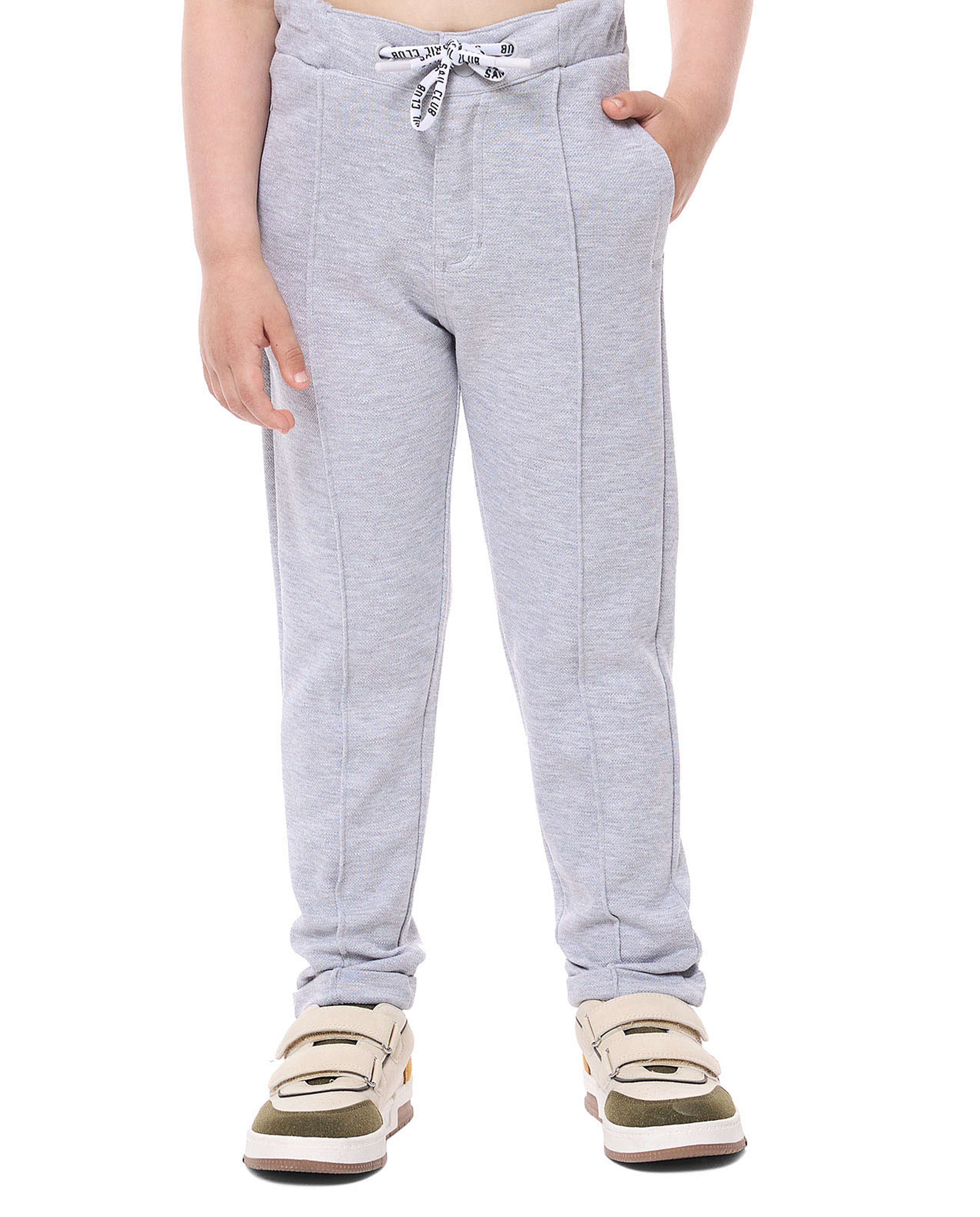 Solid Sweatpants with Drawstring Waist