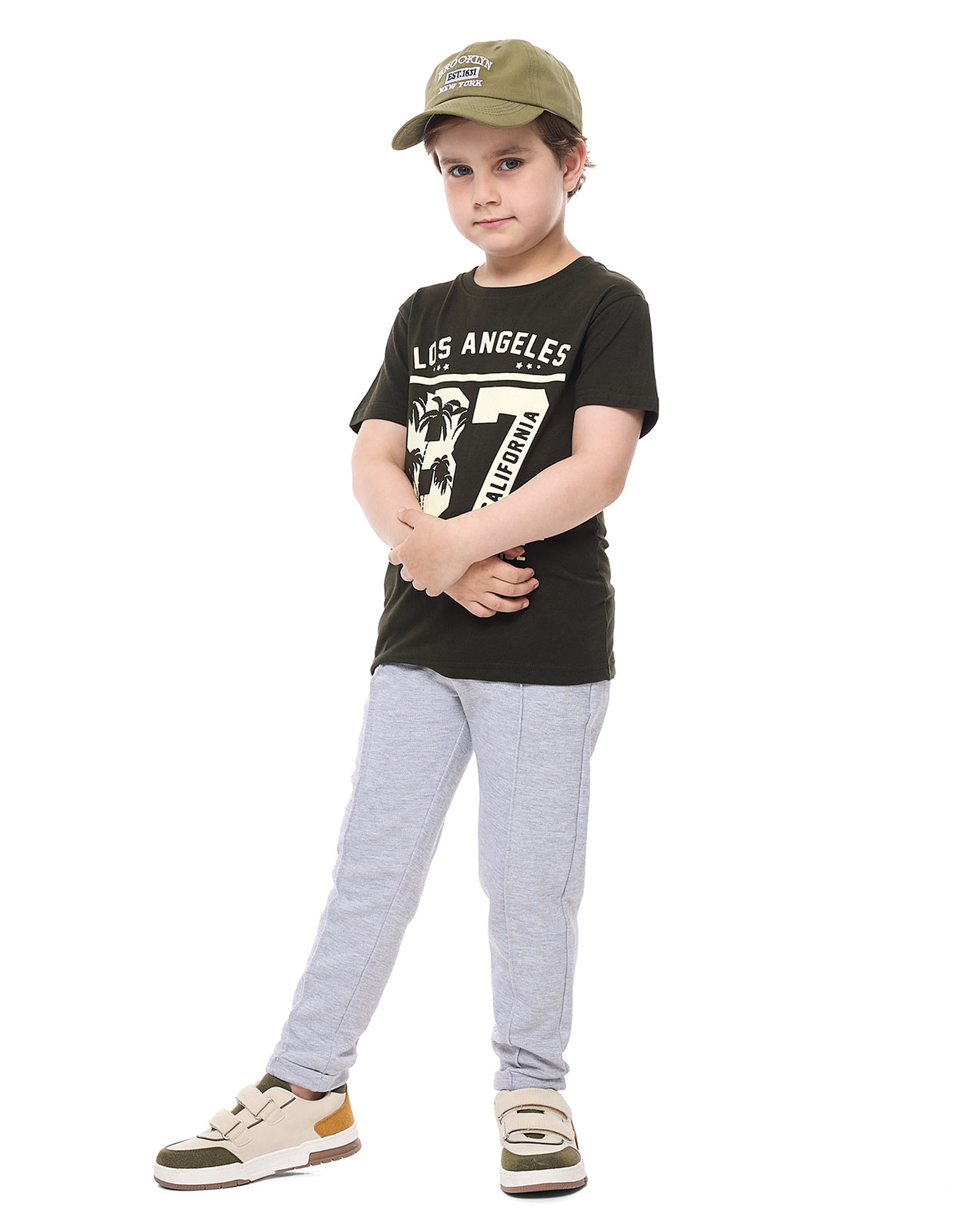 Solid Sweatpants with Drawstring Waist