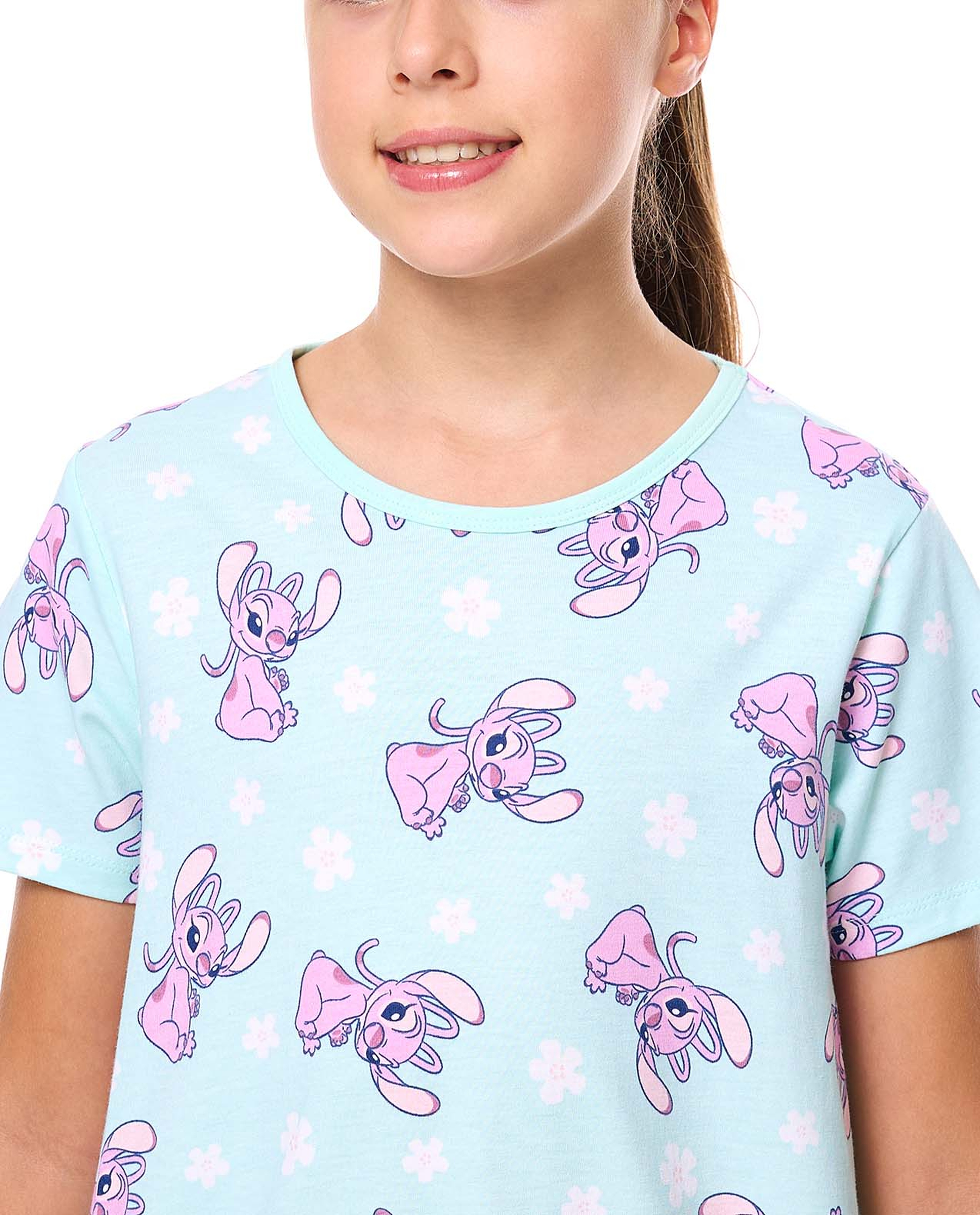 2 Pack Angel Printed Nightdresses