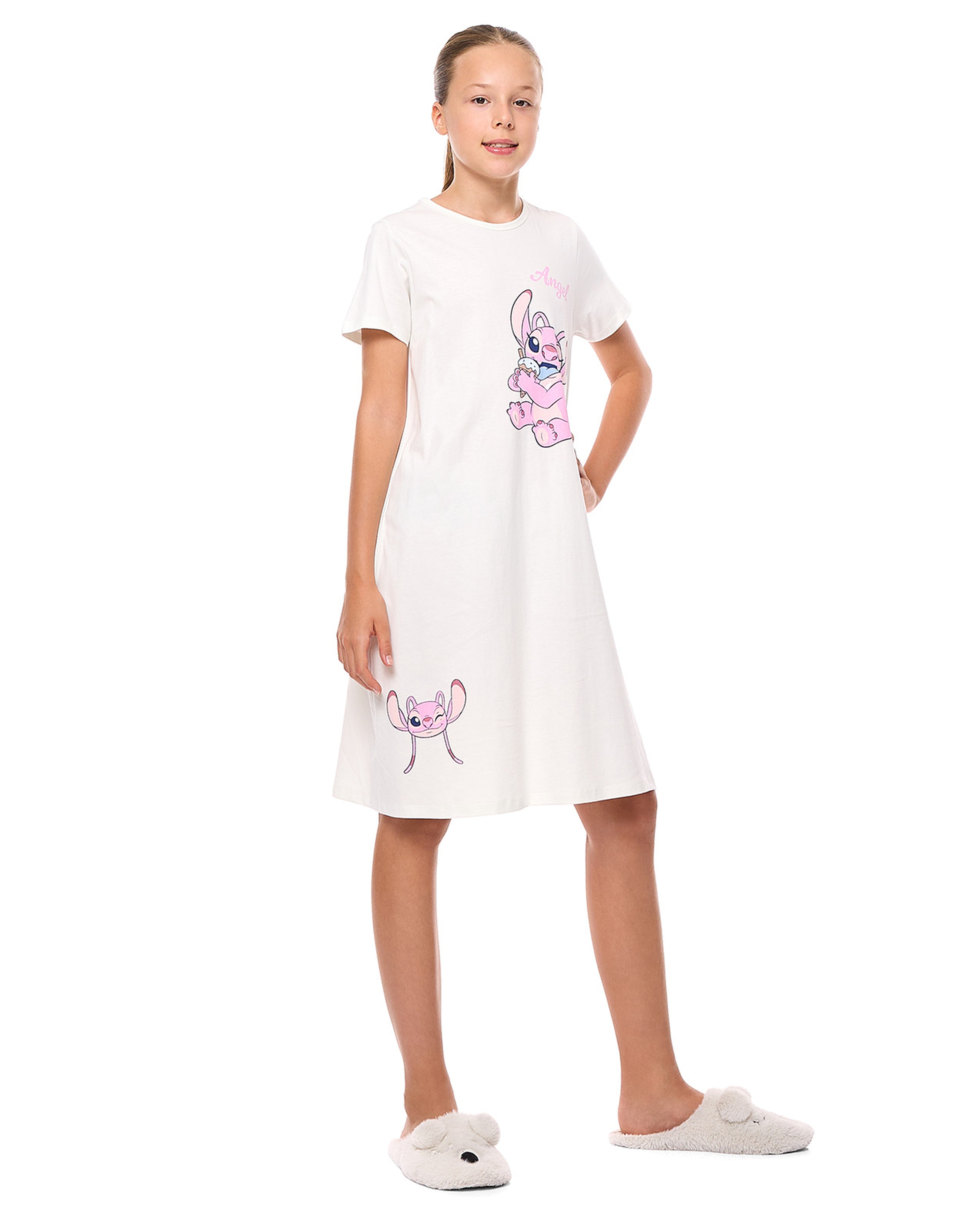 2 Pack Angel Printed Nightdresses