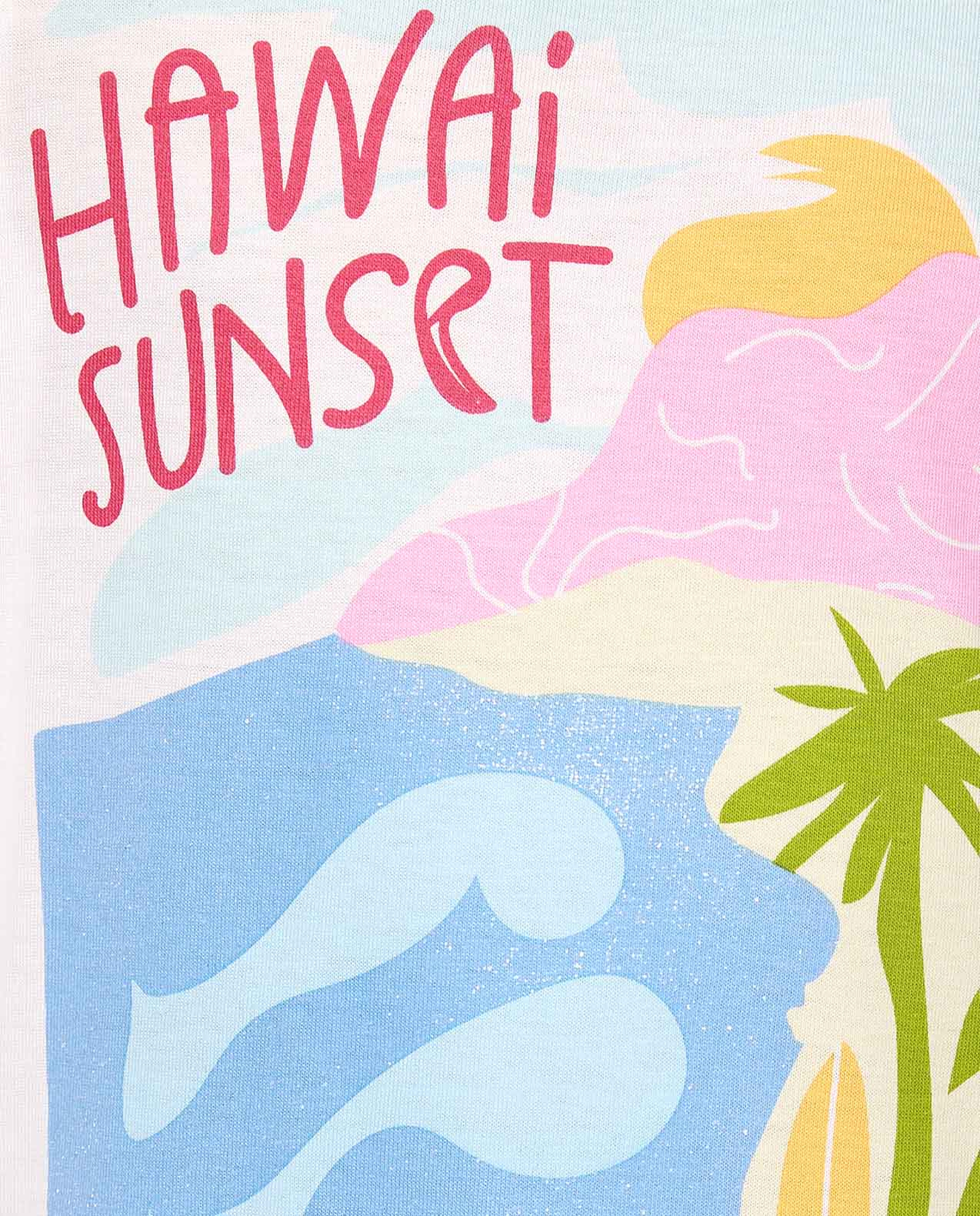 Printed T-Shirt with Crew Neck and Short Sleeves