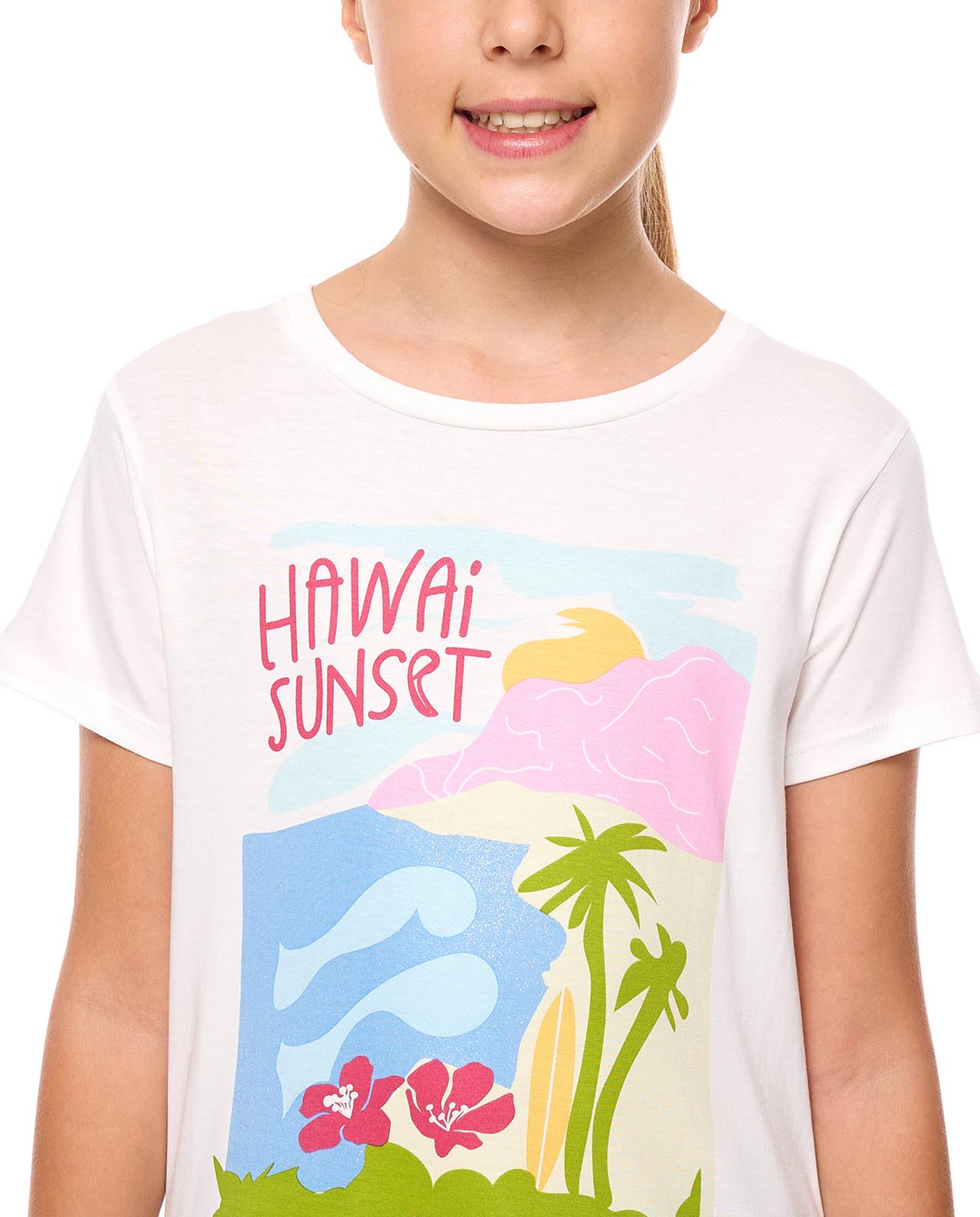 Printed T-Shirt with Crew Neck and Short Sleeves