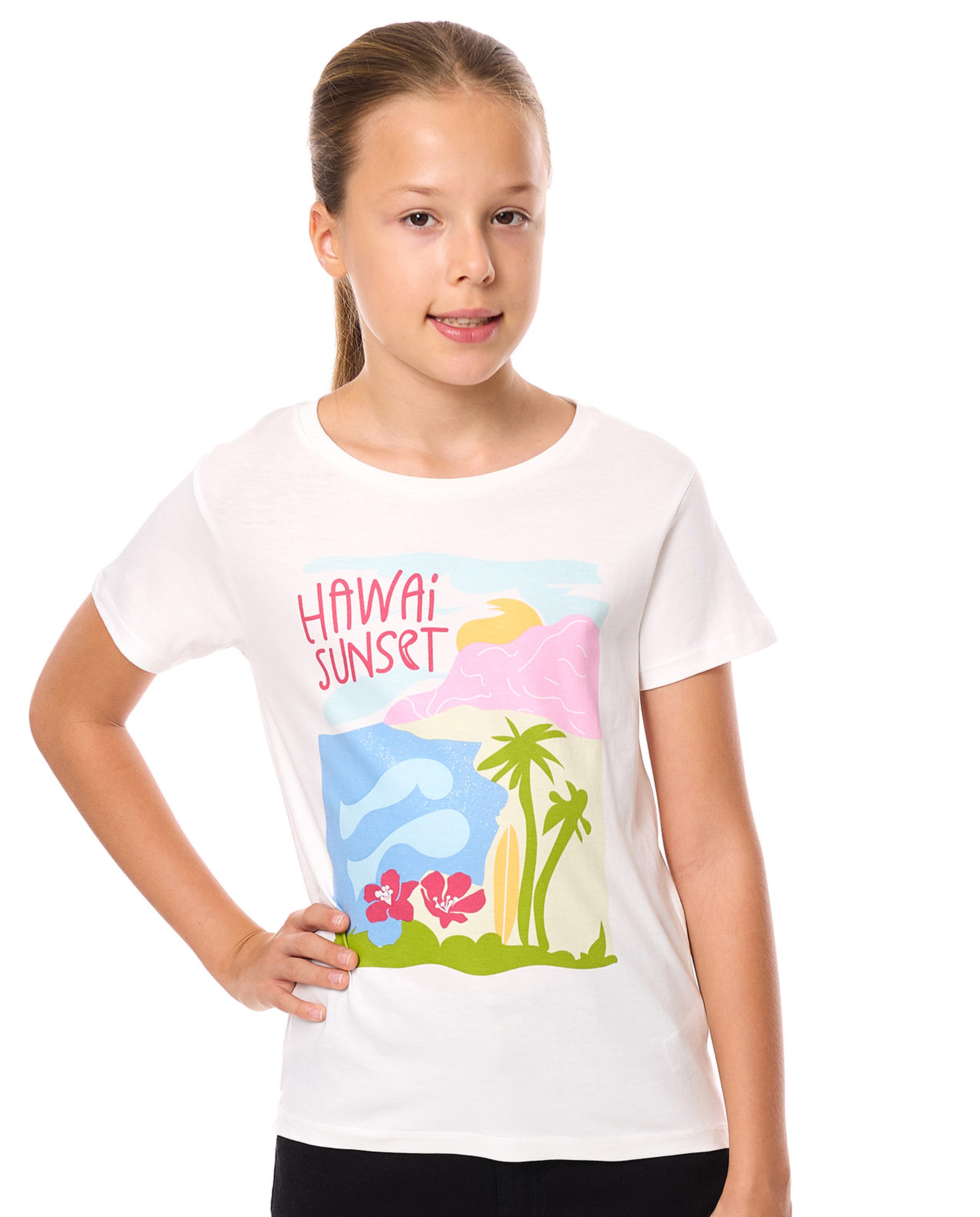 Printed T-Shirt with Crew Neck and Short Sleeves