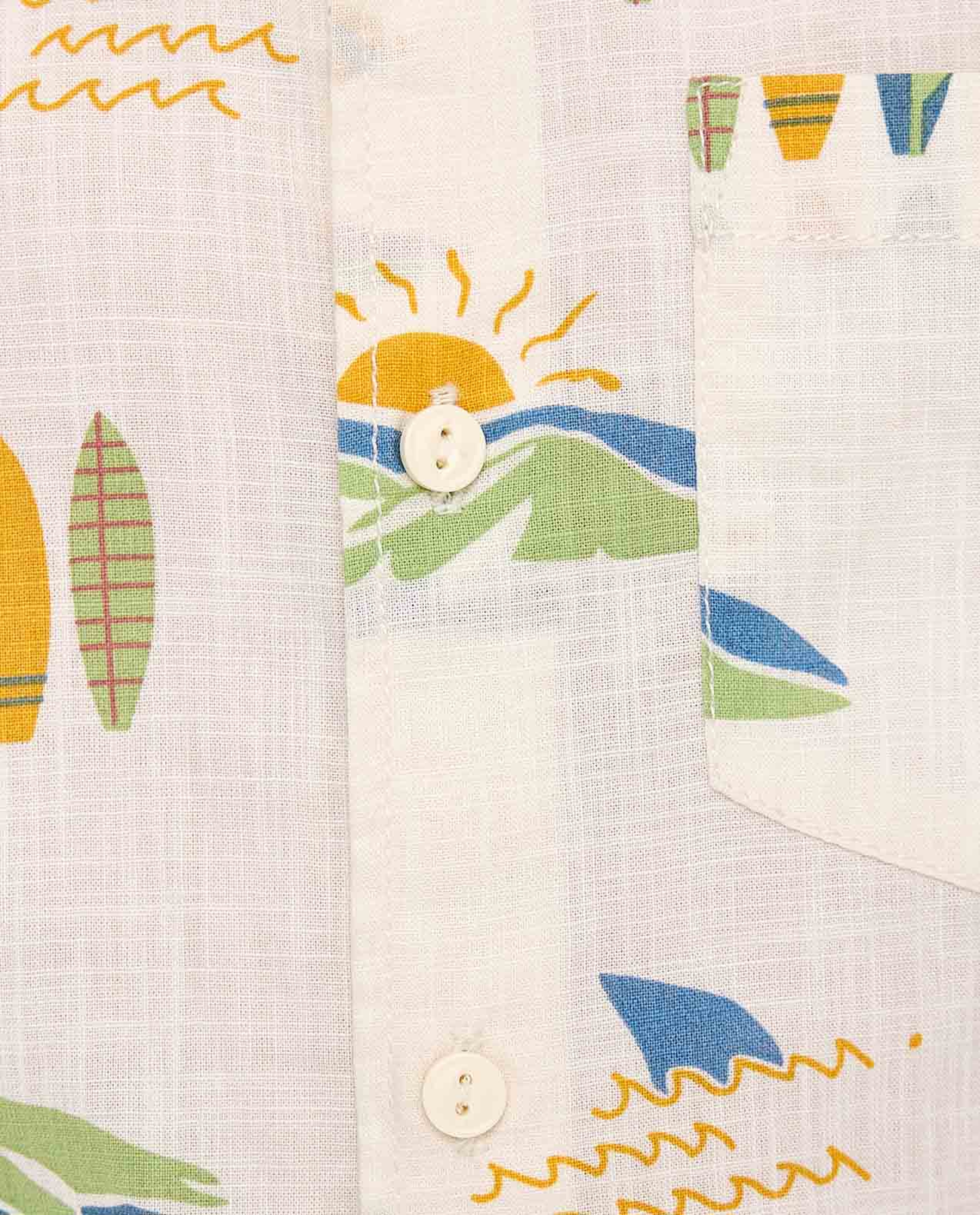 Printed Shirt with Classic Collar and Short Sleeves