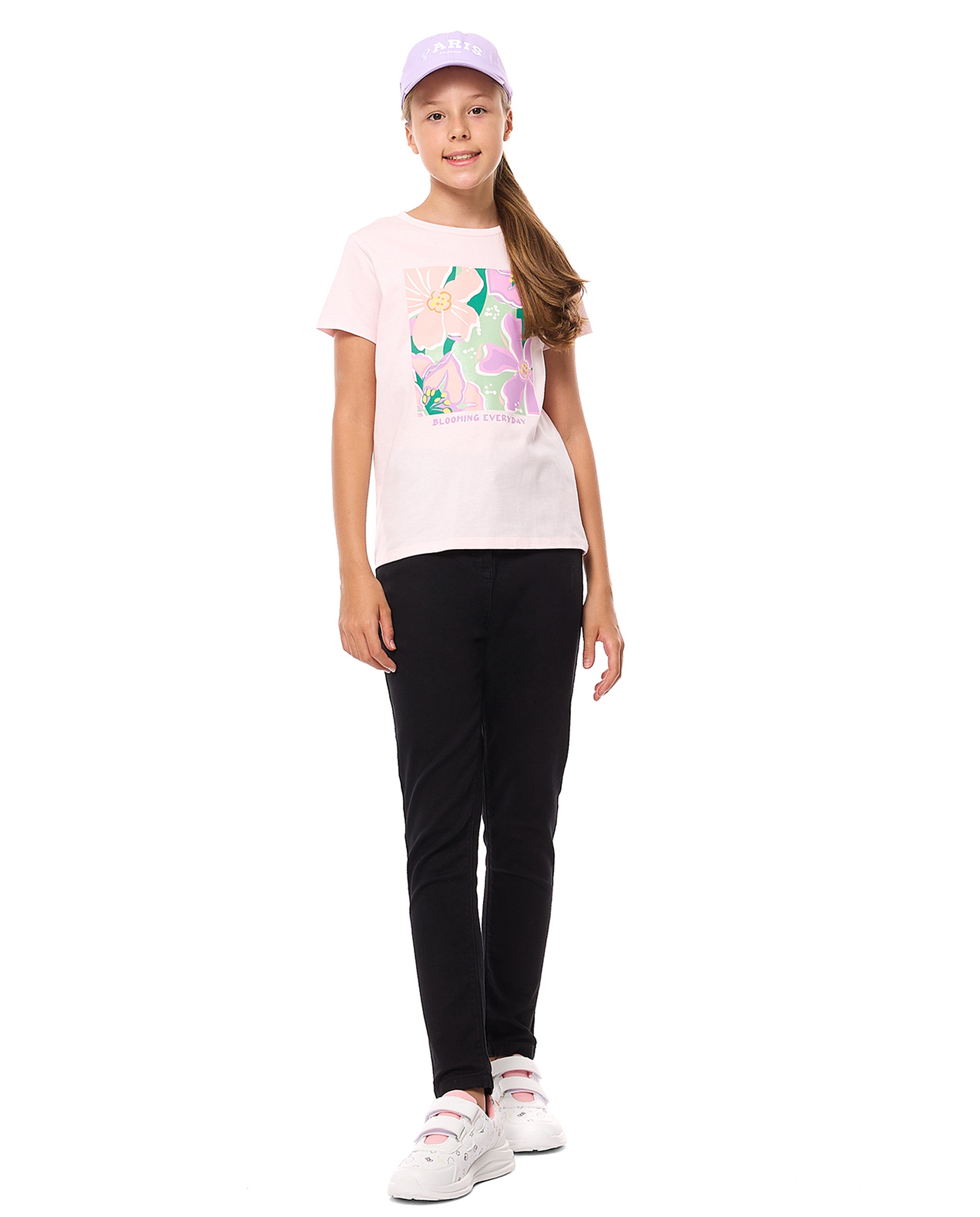 Printed T-Shirt with Crew Neck and Short Sleeves