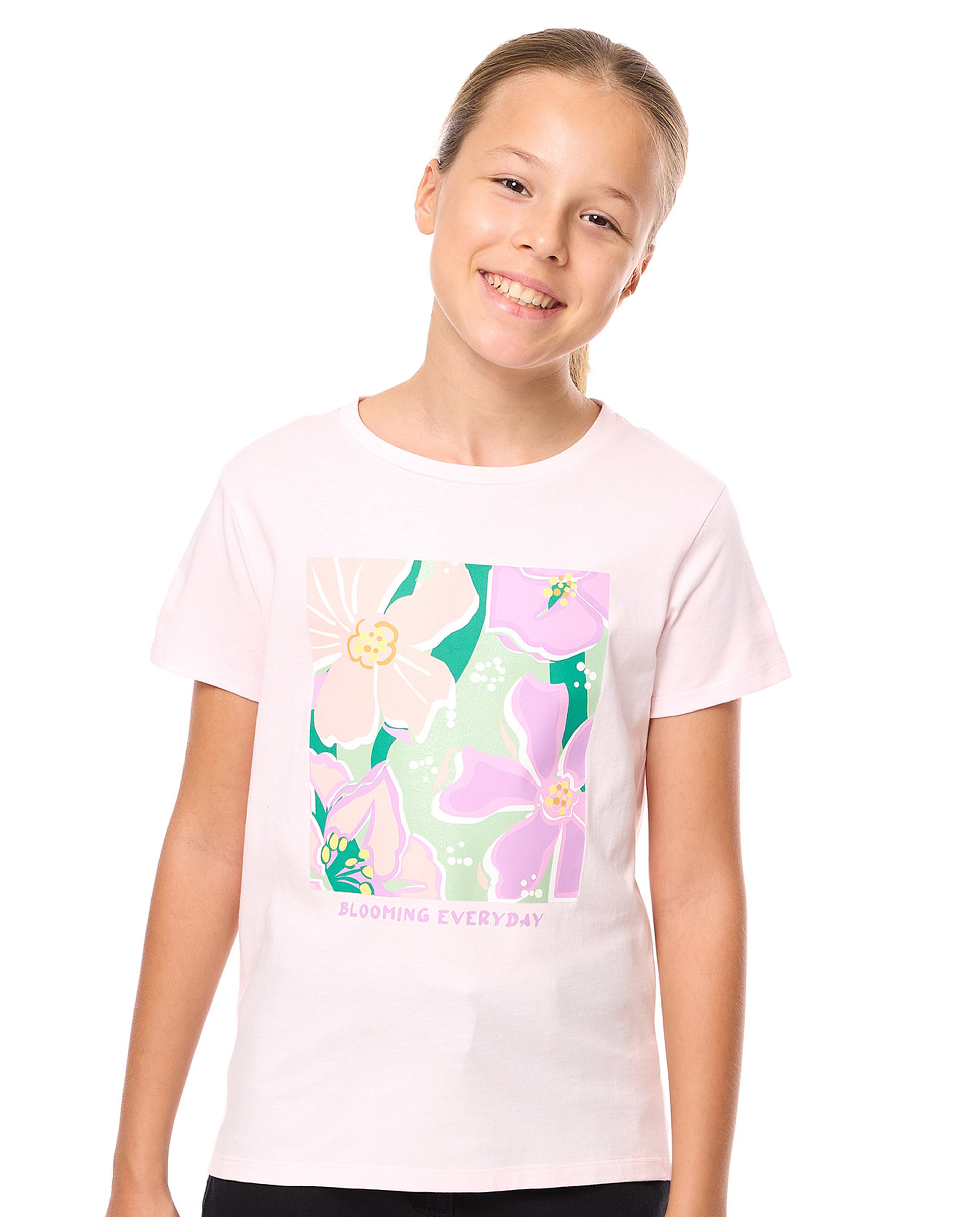 Printed T-Shirt with Crew Neck and Short Sleeves