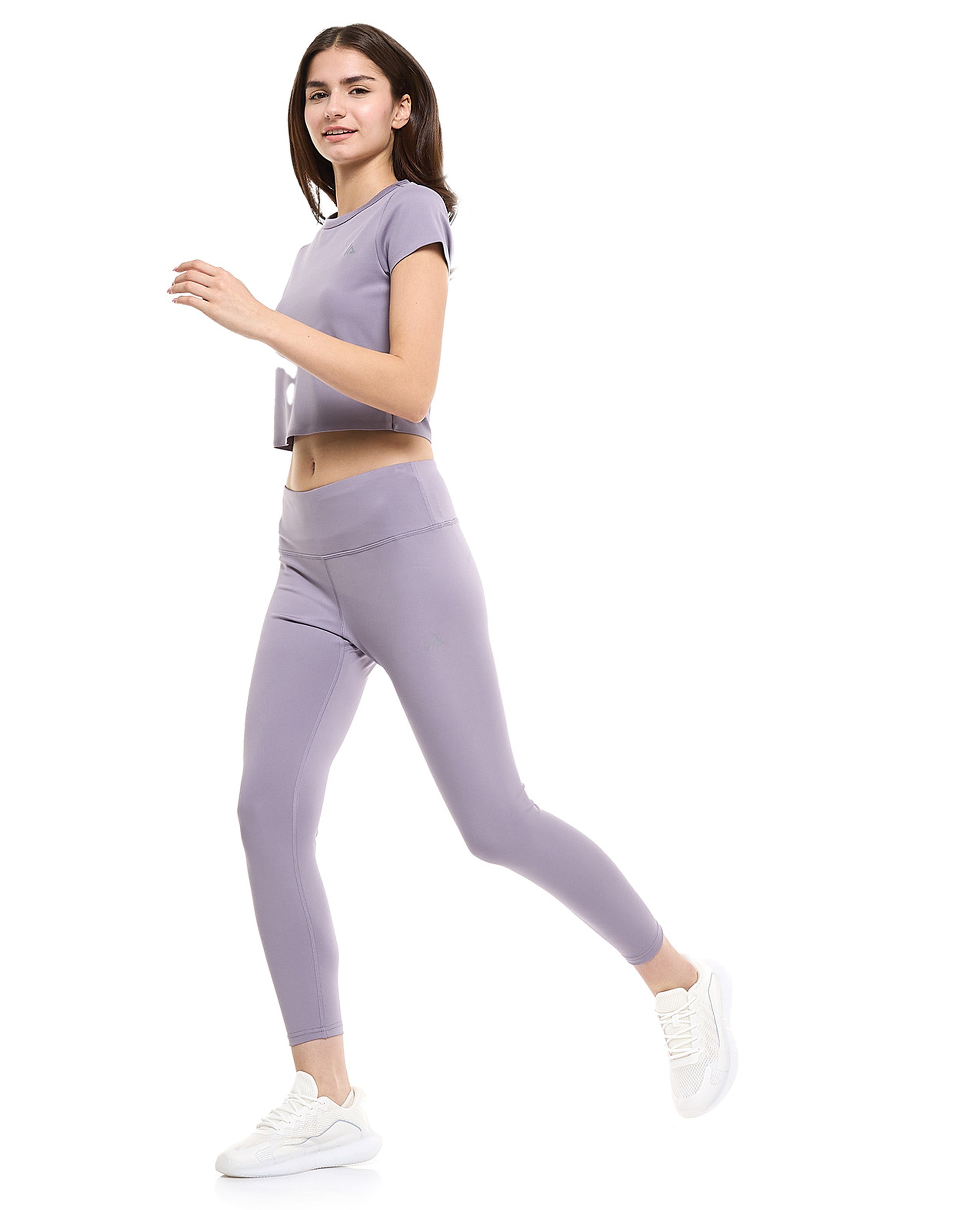 High Waist Active Leggings with Elastic Waist