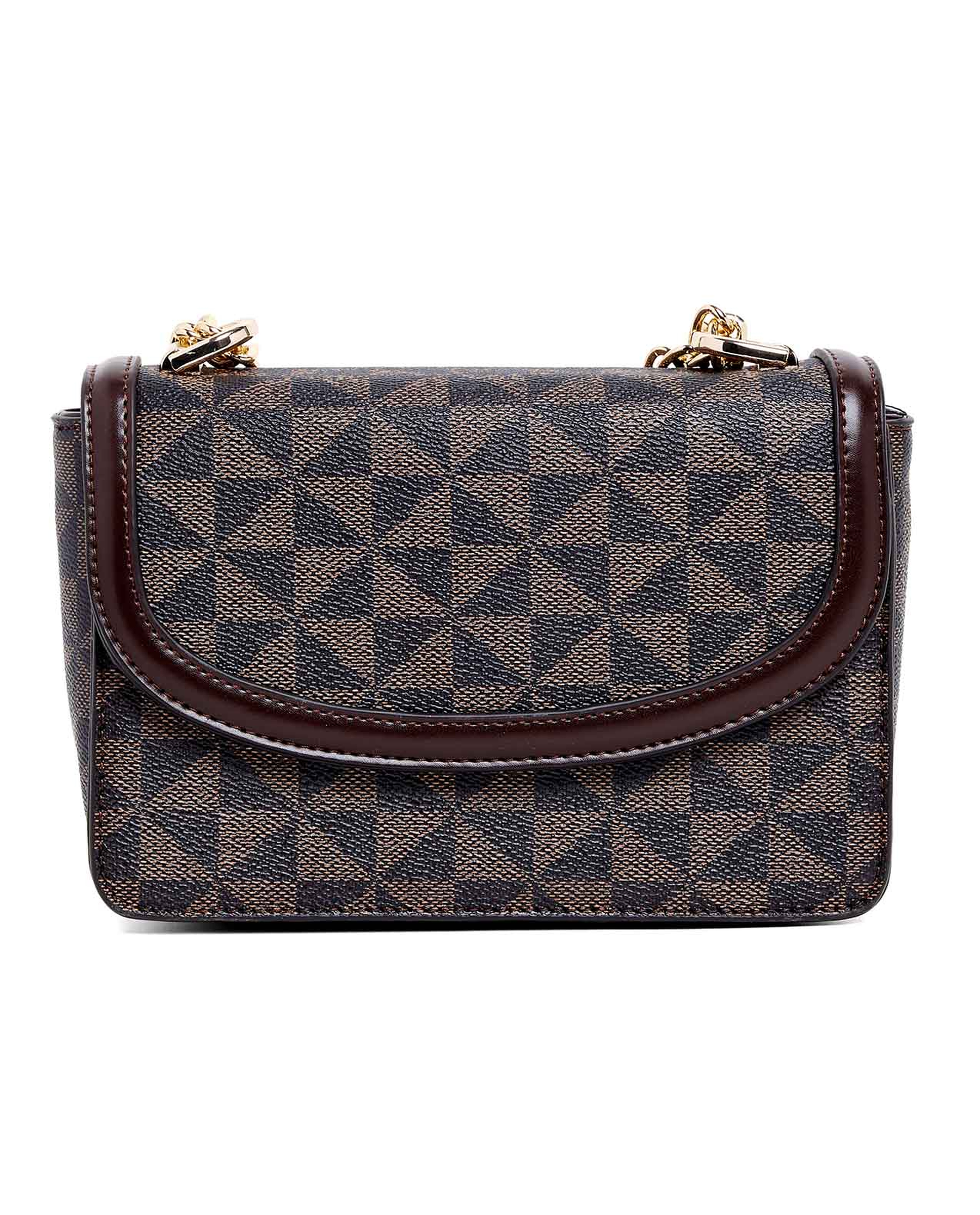 Patterned Convertible Shoulder Bag