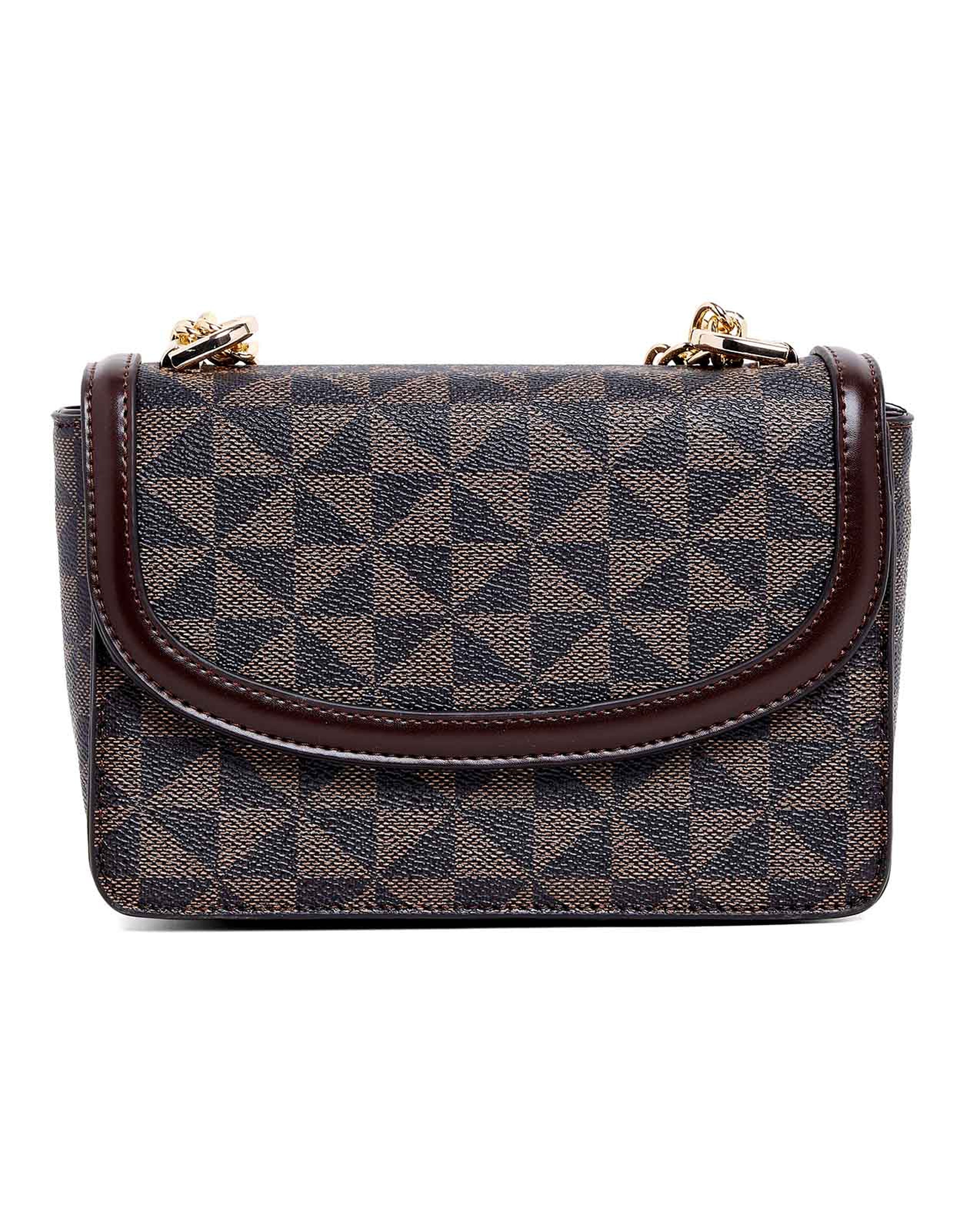 Patterned Convertible Shoulder Bag