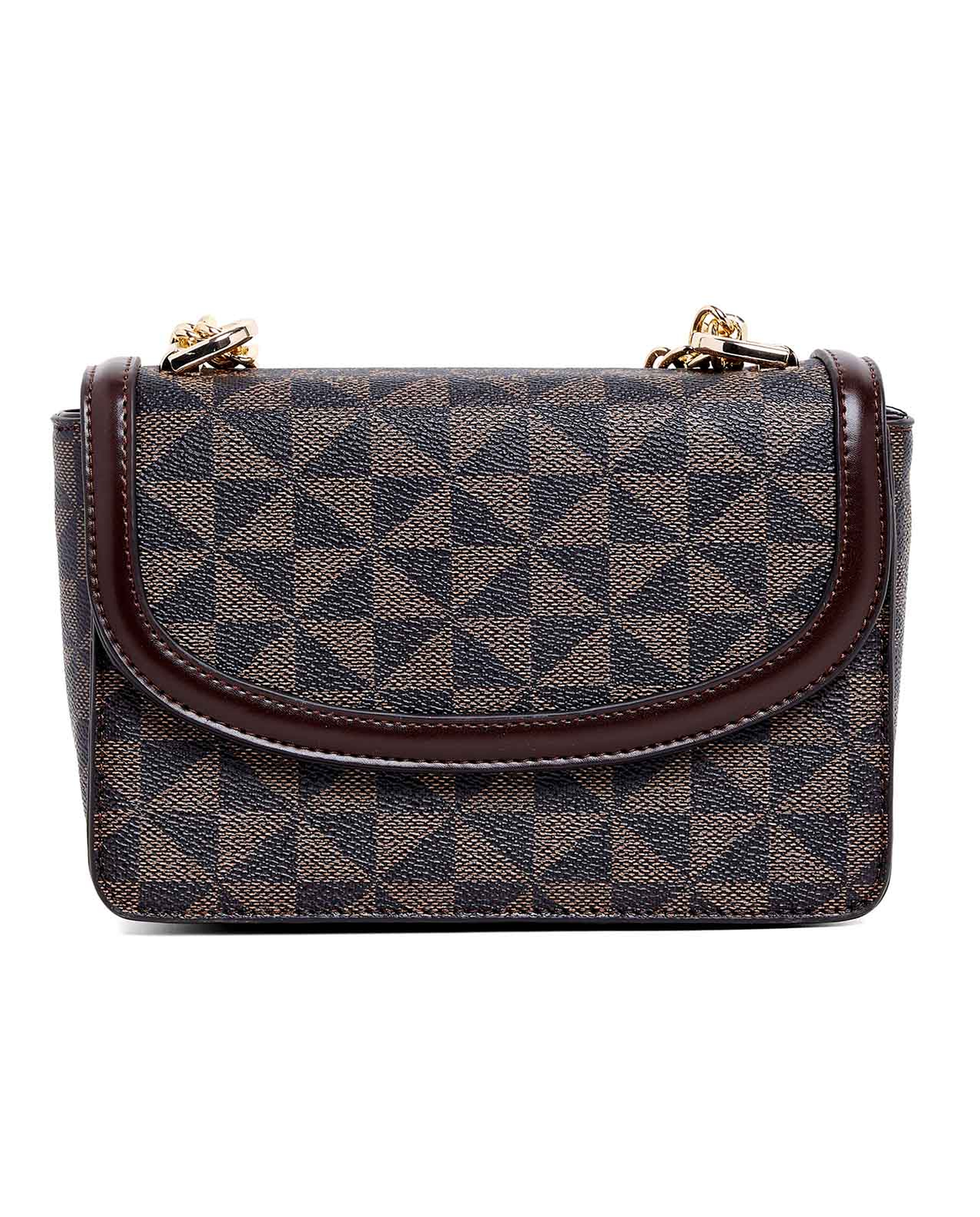 Patterned Convertible Shoulder Bag