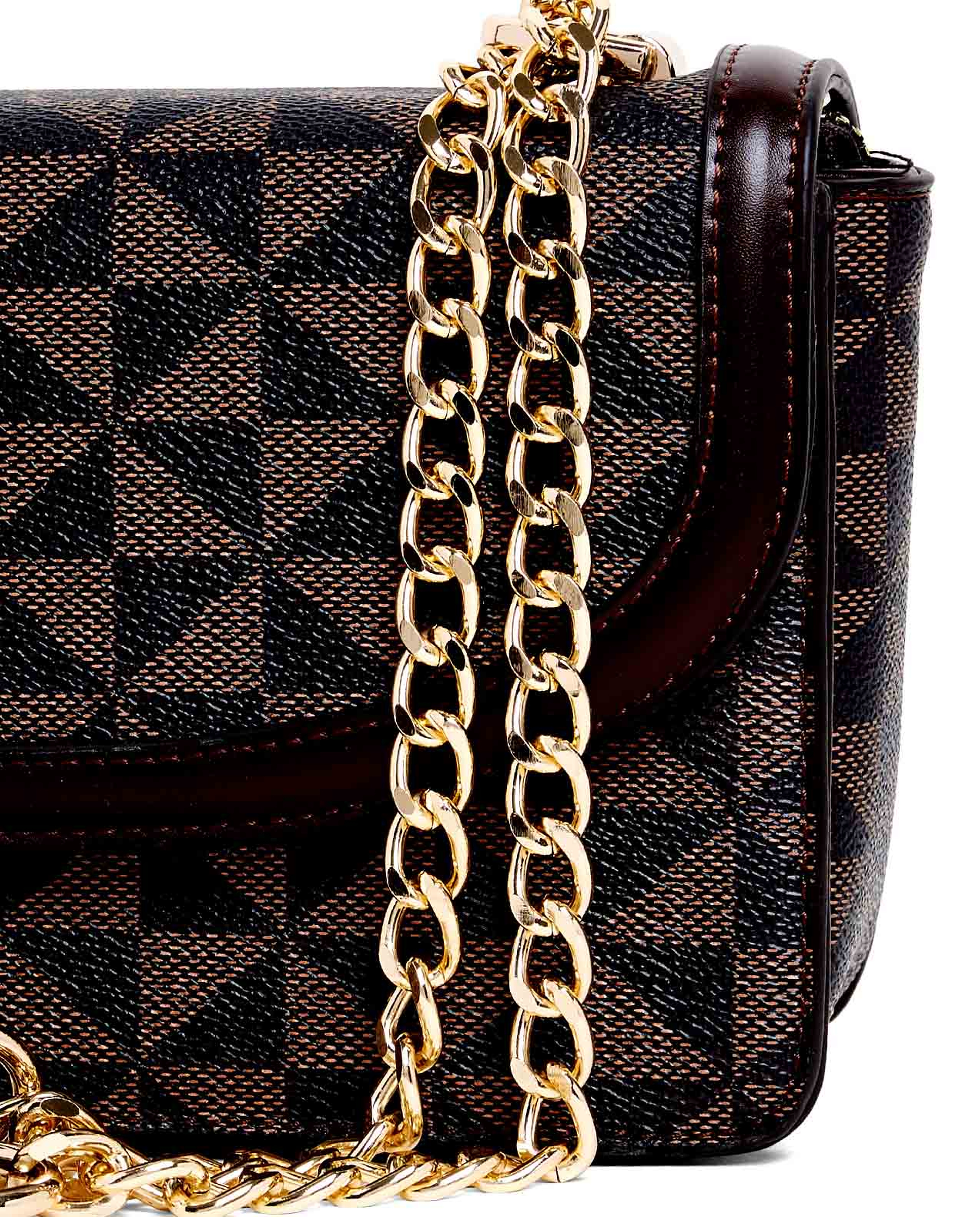 Patterned Convertible Shoulder Bag