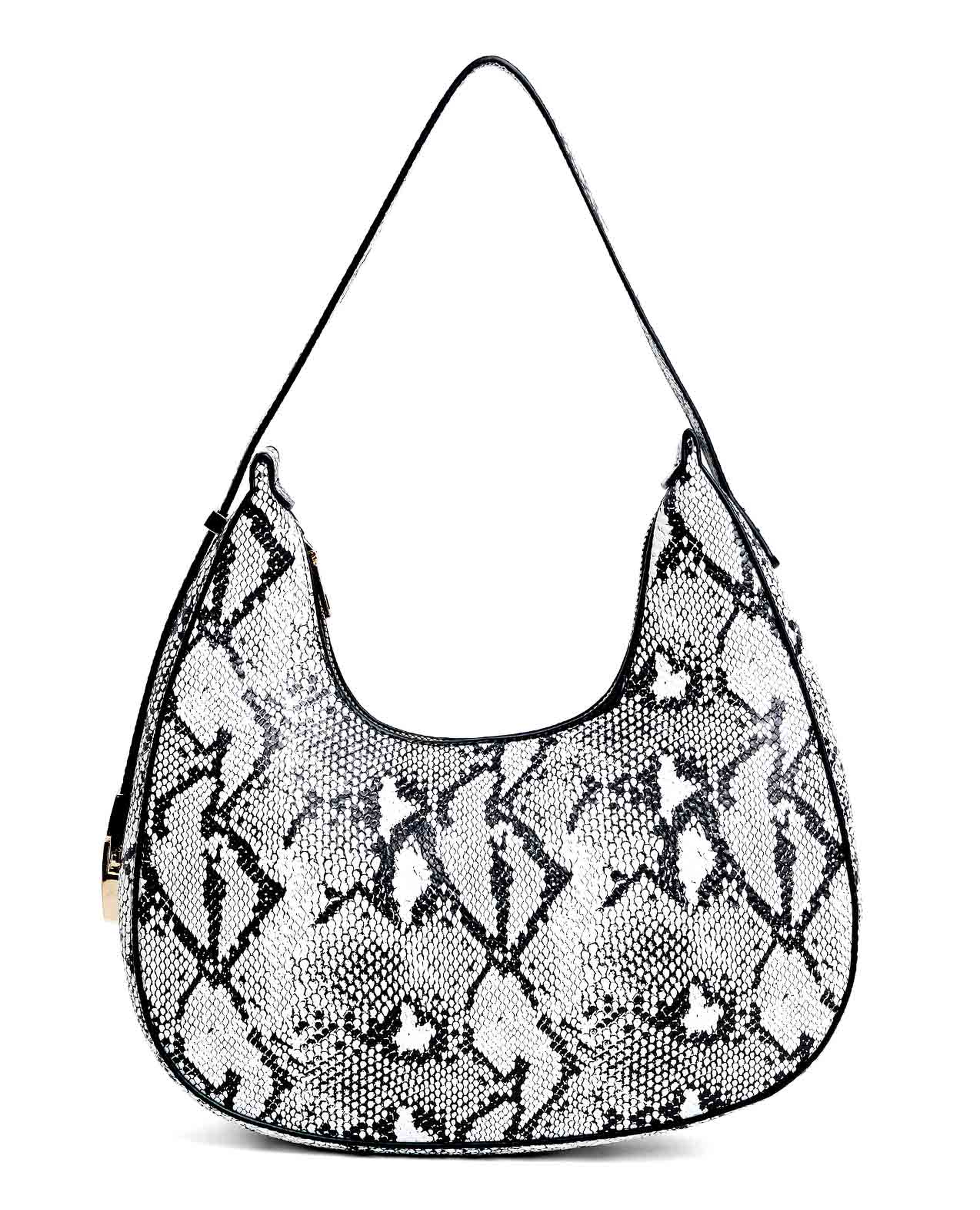 Snake Patterned Shoulder Bag