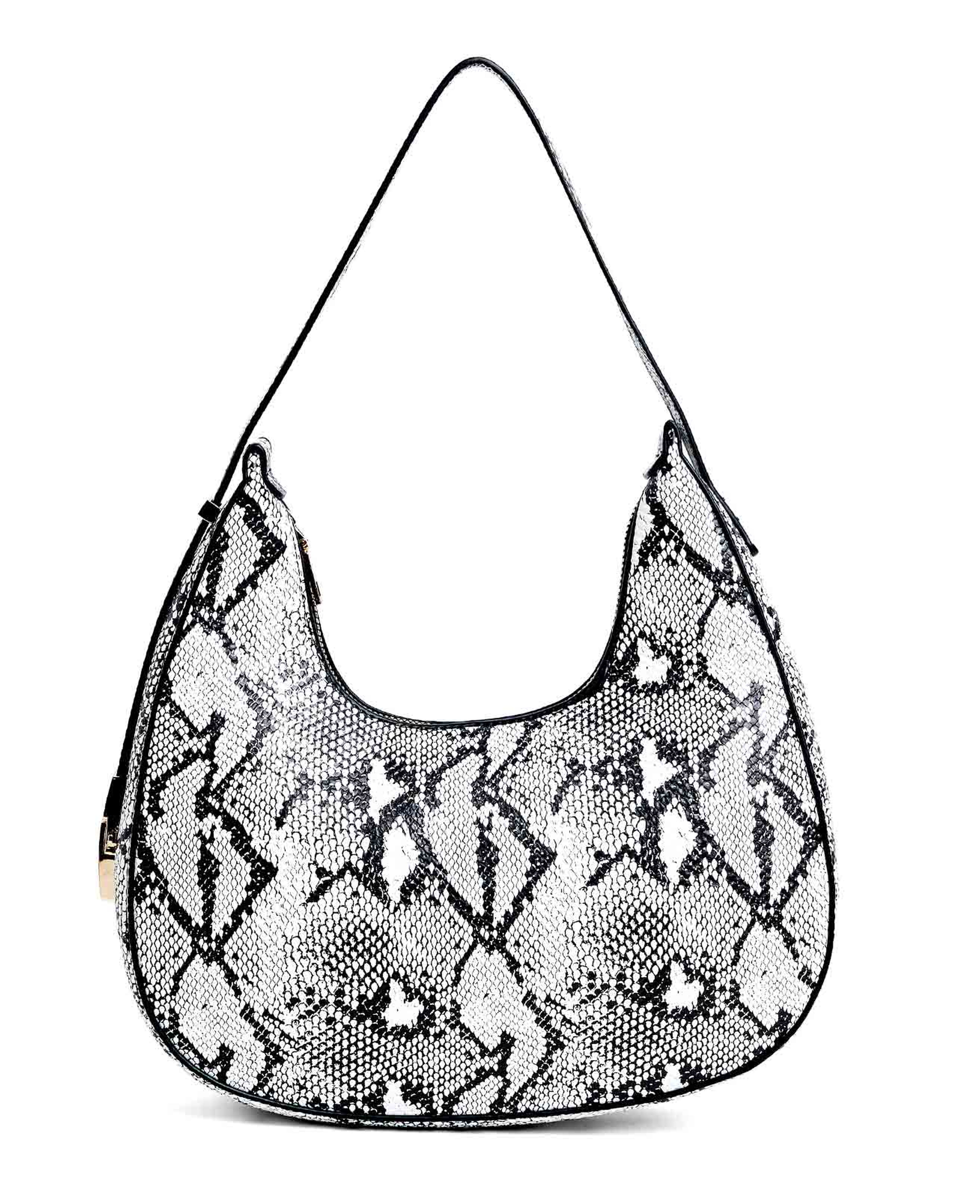 Snake Patterned Shoulder Bag