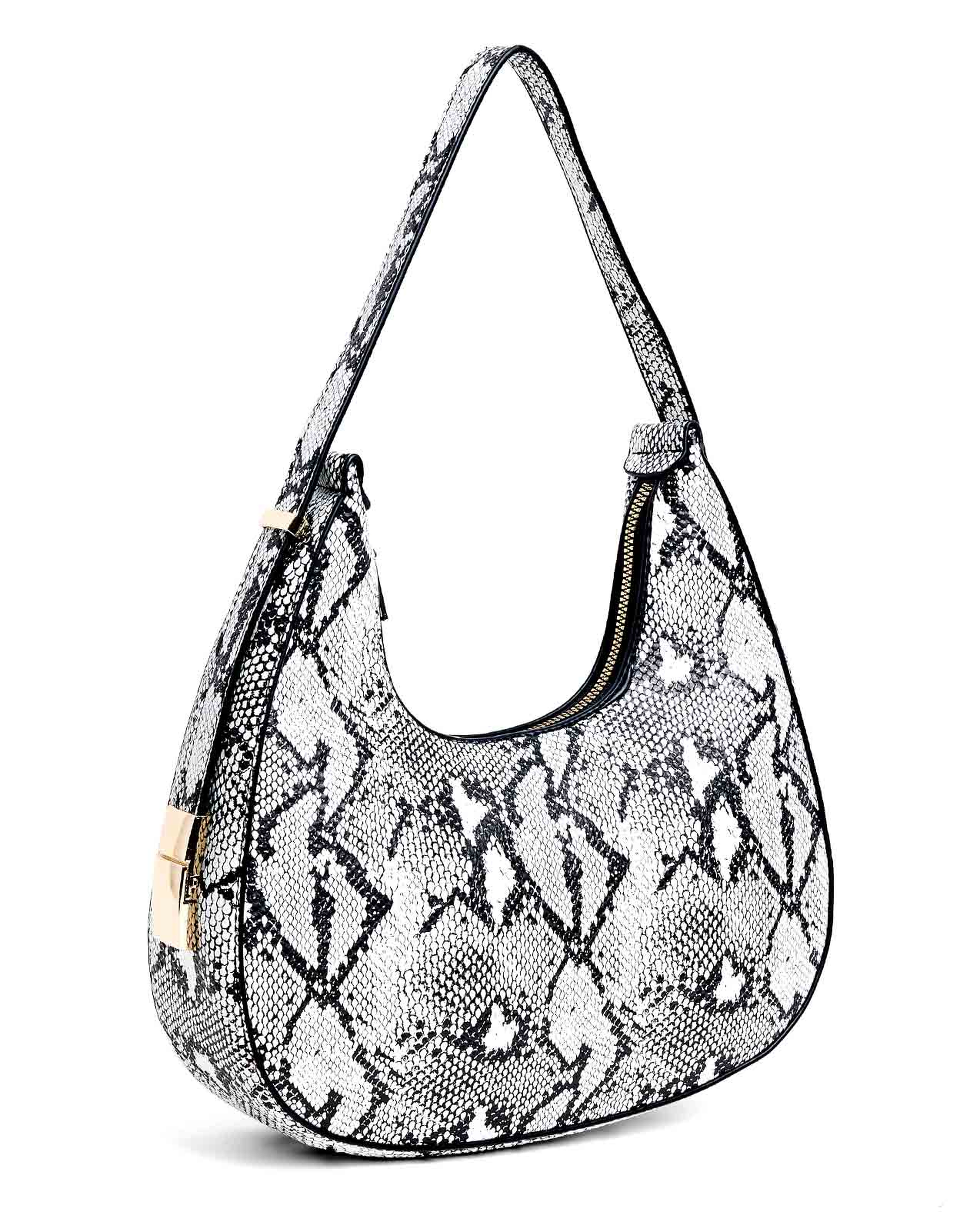 Snake Patterned Shoulder Bag