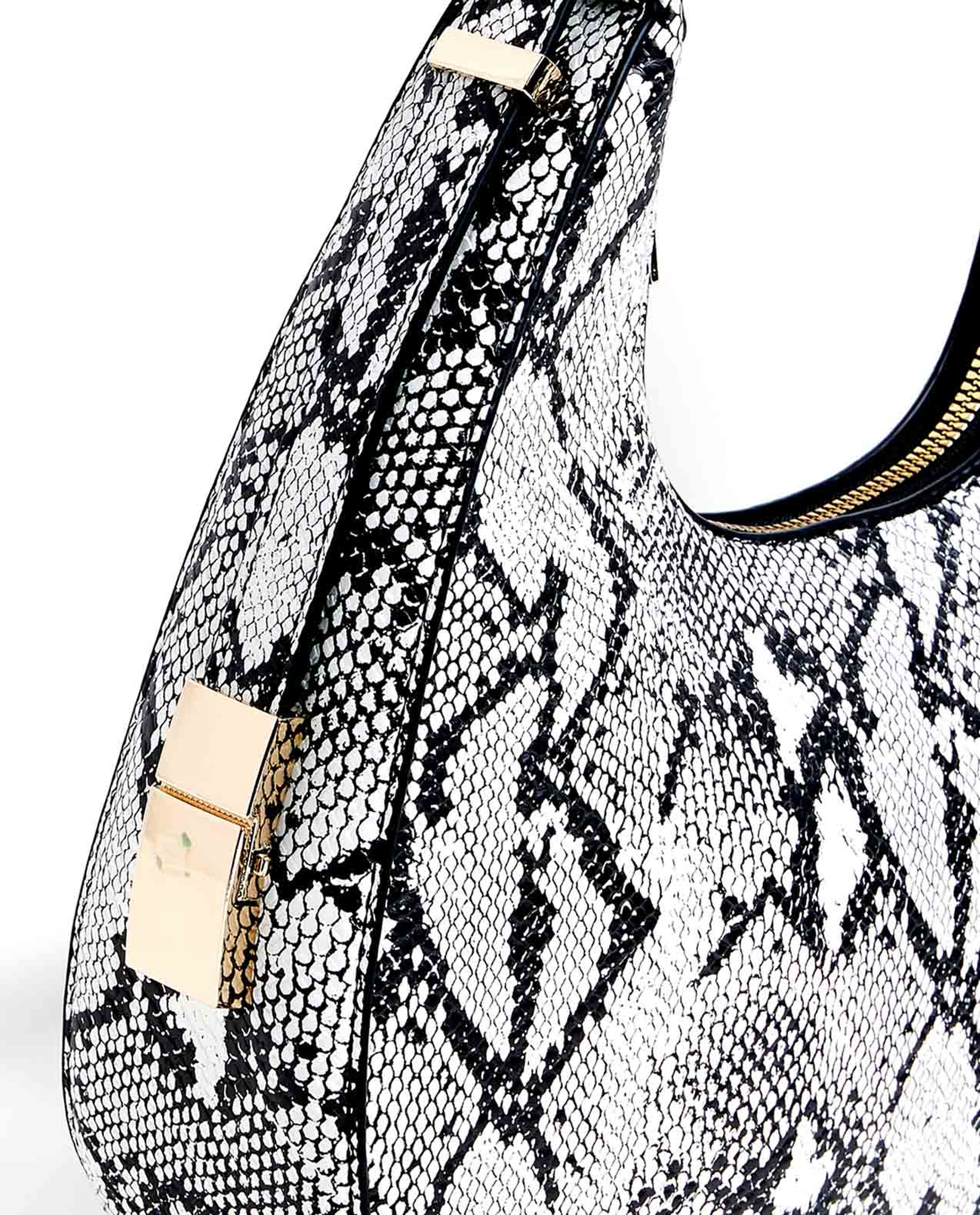 Snake Patterned Shoulder Bag