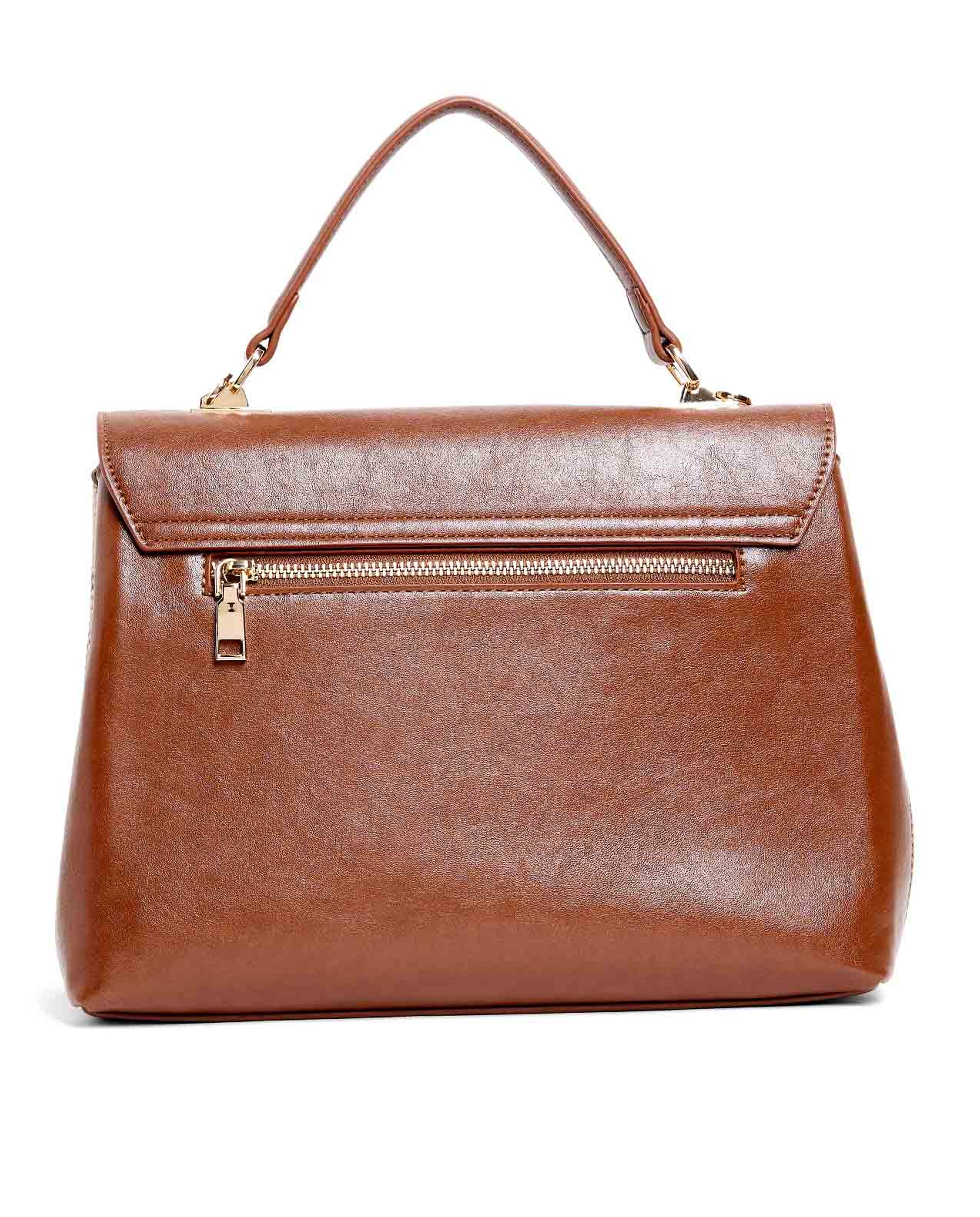 Snake Print Top Handle Bag