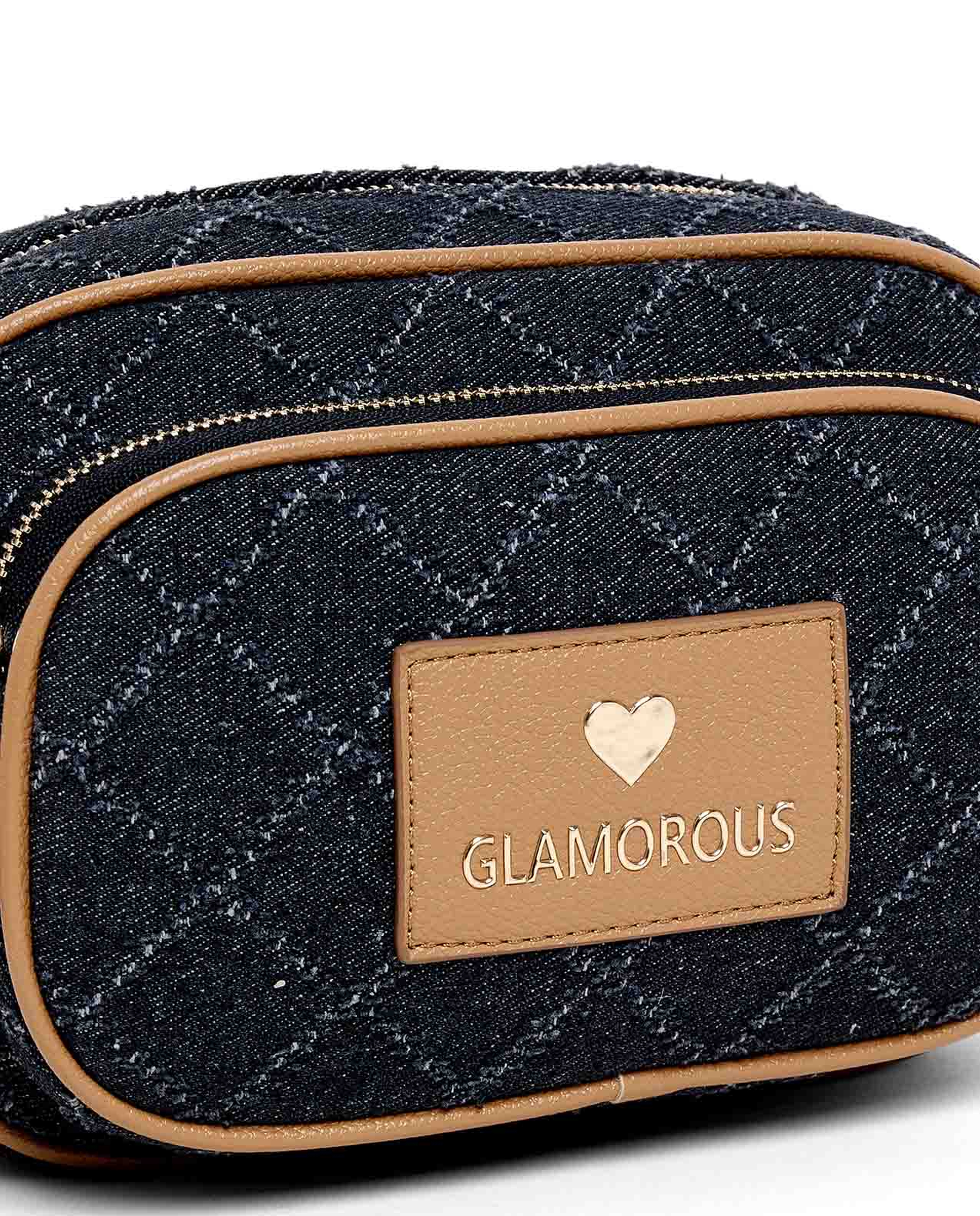 Distressed Denim Crossbody Bag