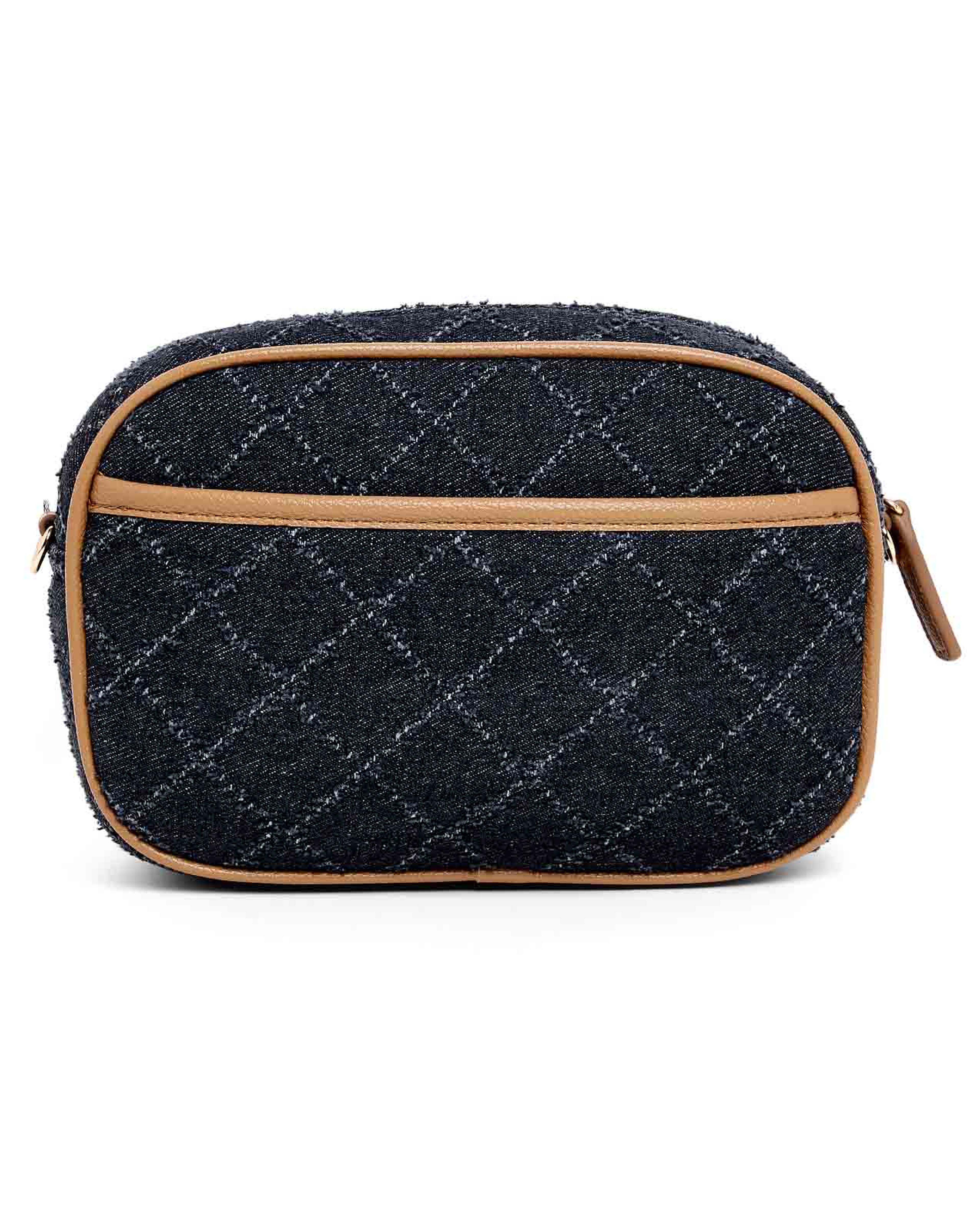 Distressed Denim Crossbody Bag