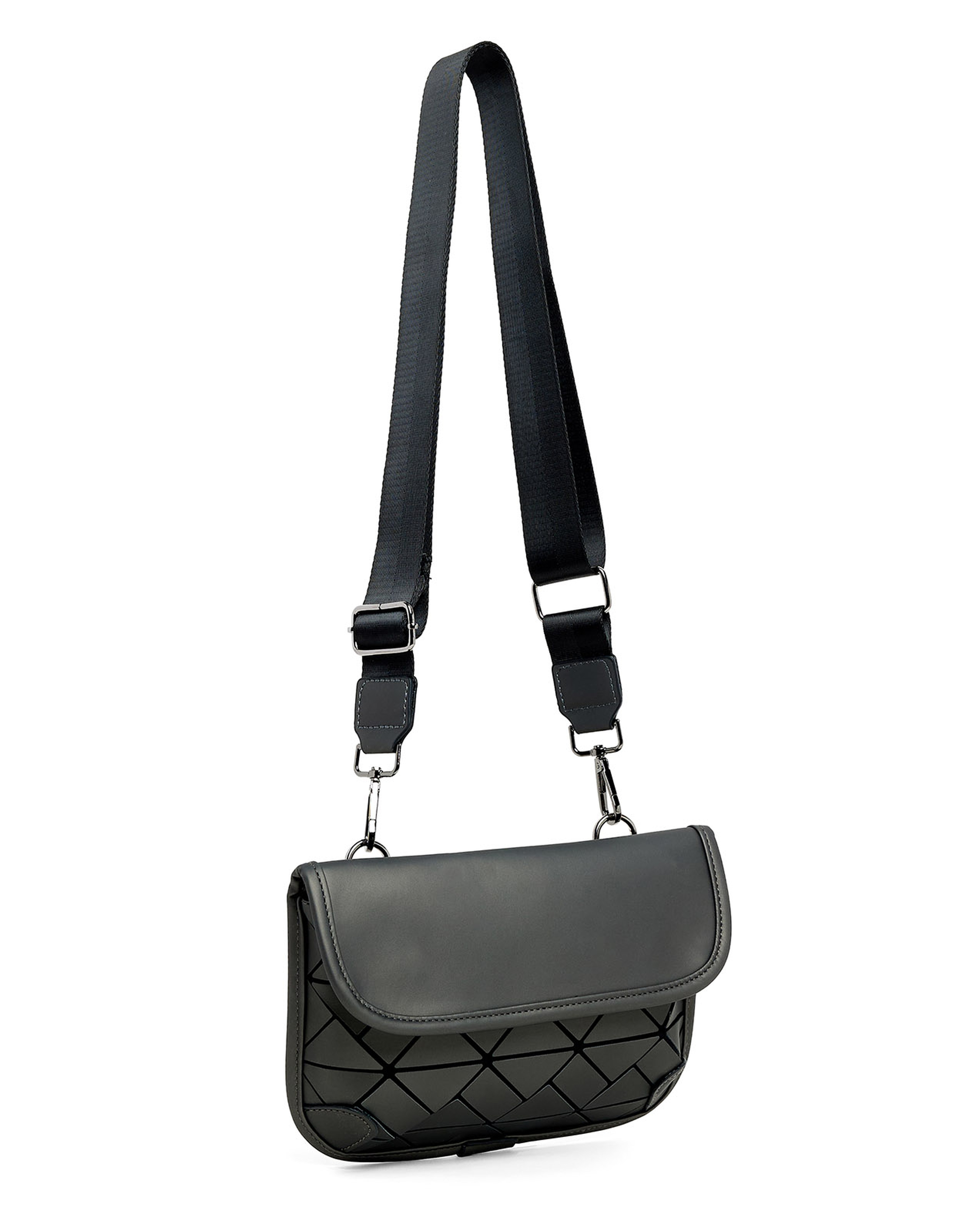Diamond Patterned Crossbody Bag