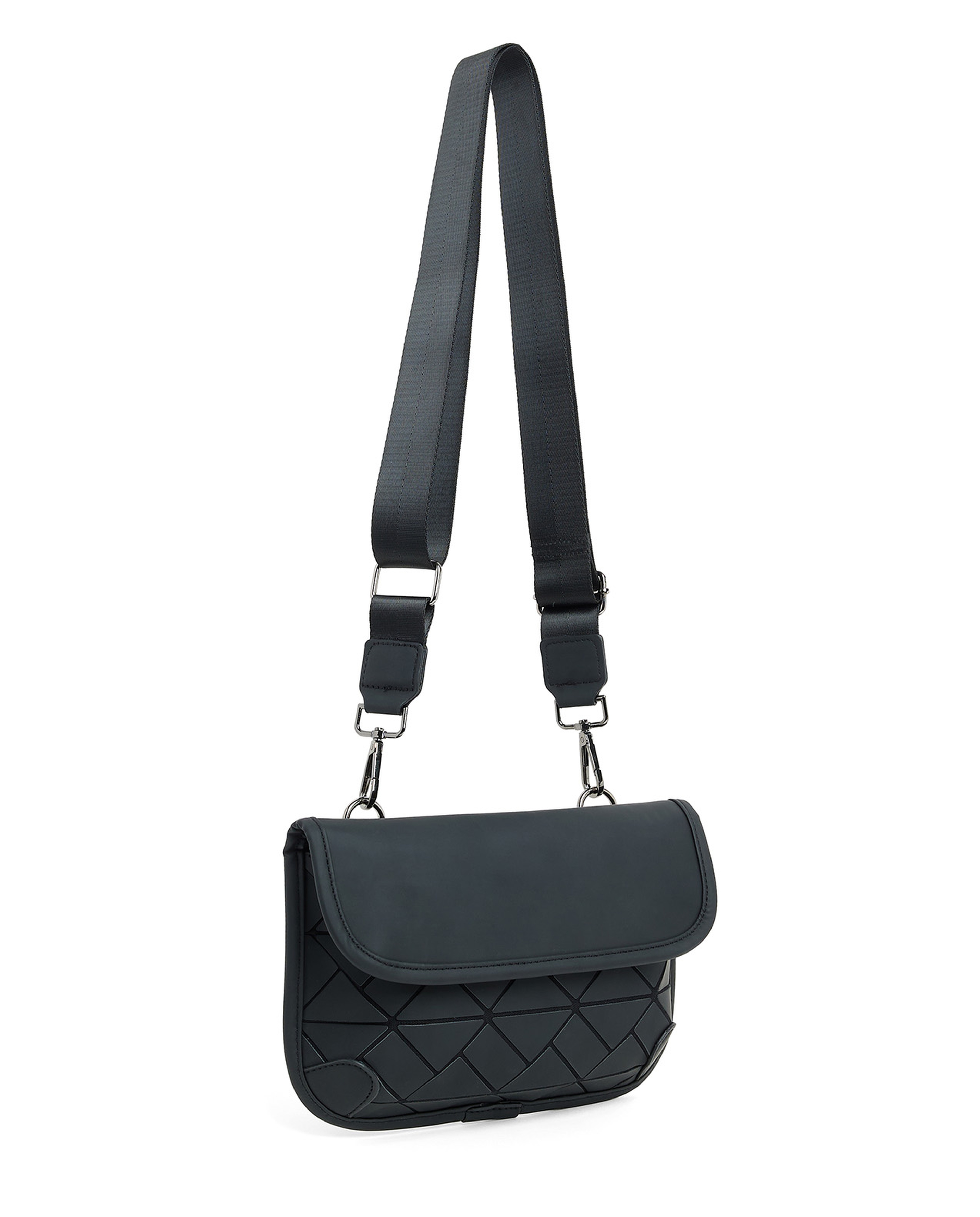 Diamond Patterned Crossbody Bag