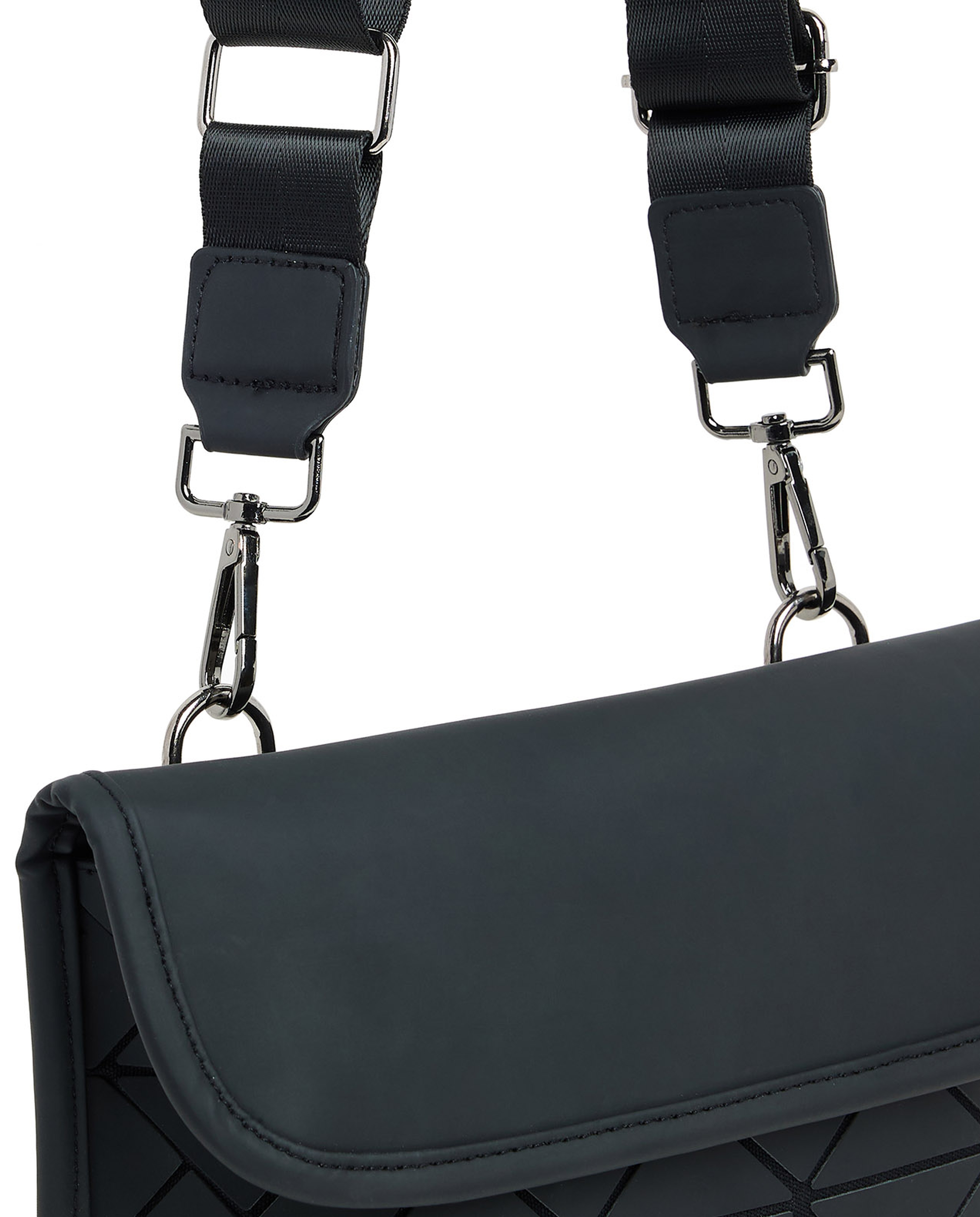 Diamond Patterned Crossbody Bag