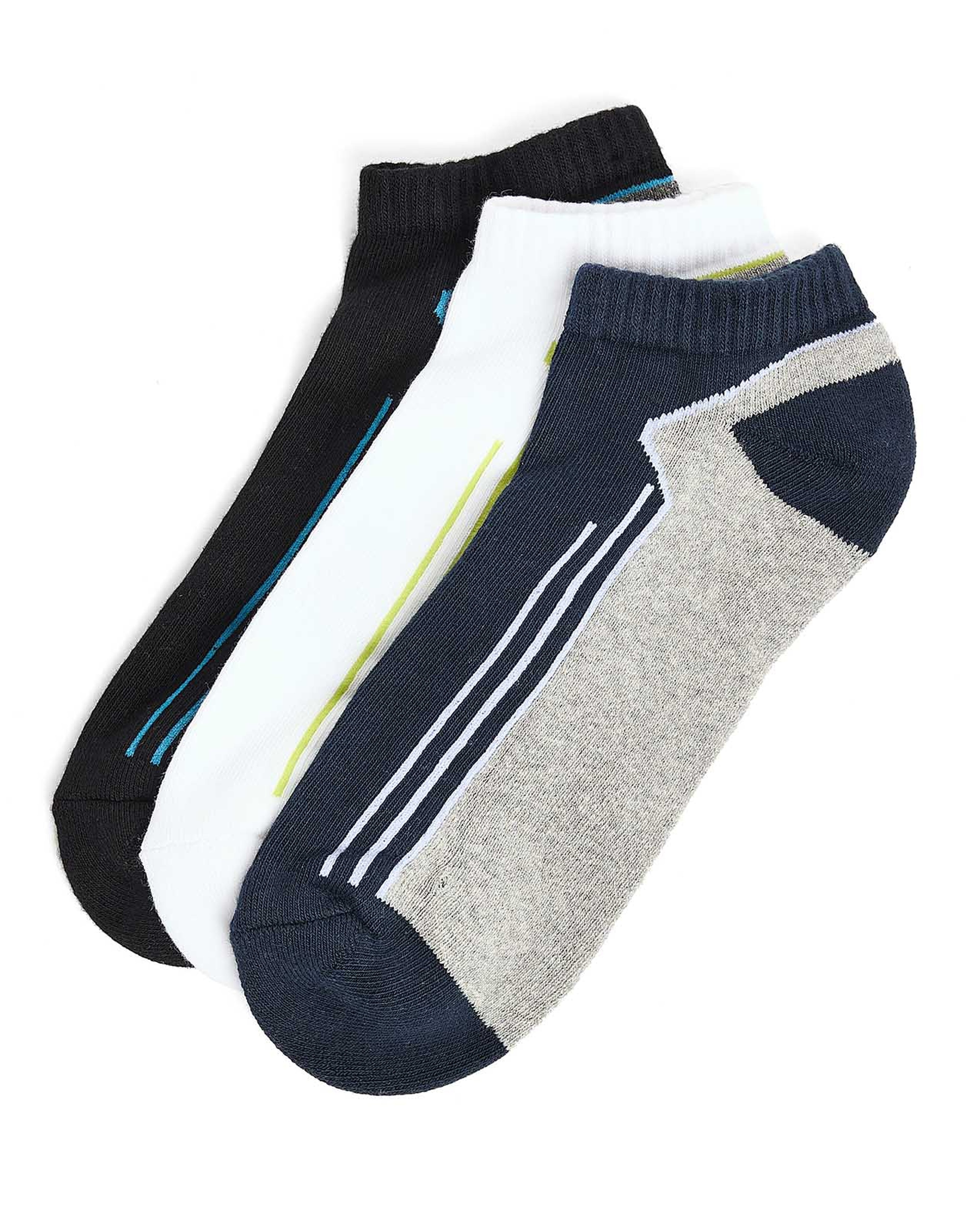 3 Pack Sports Ankle Socks