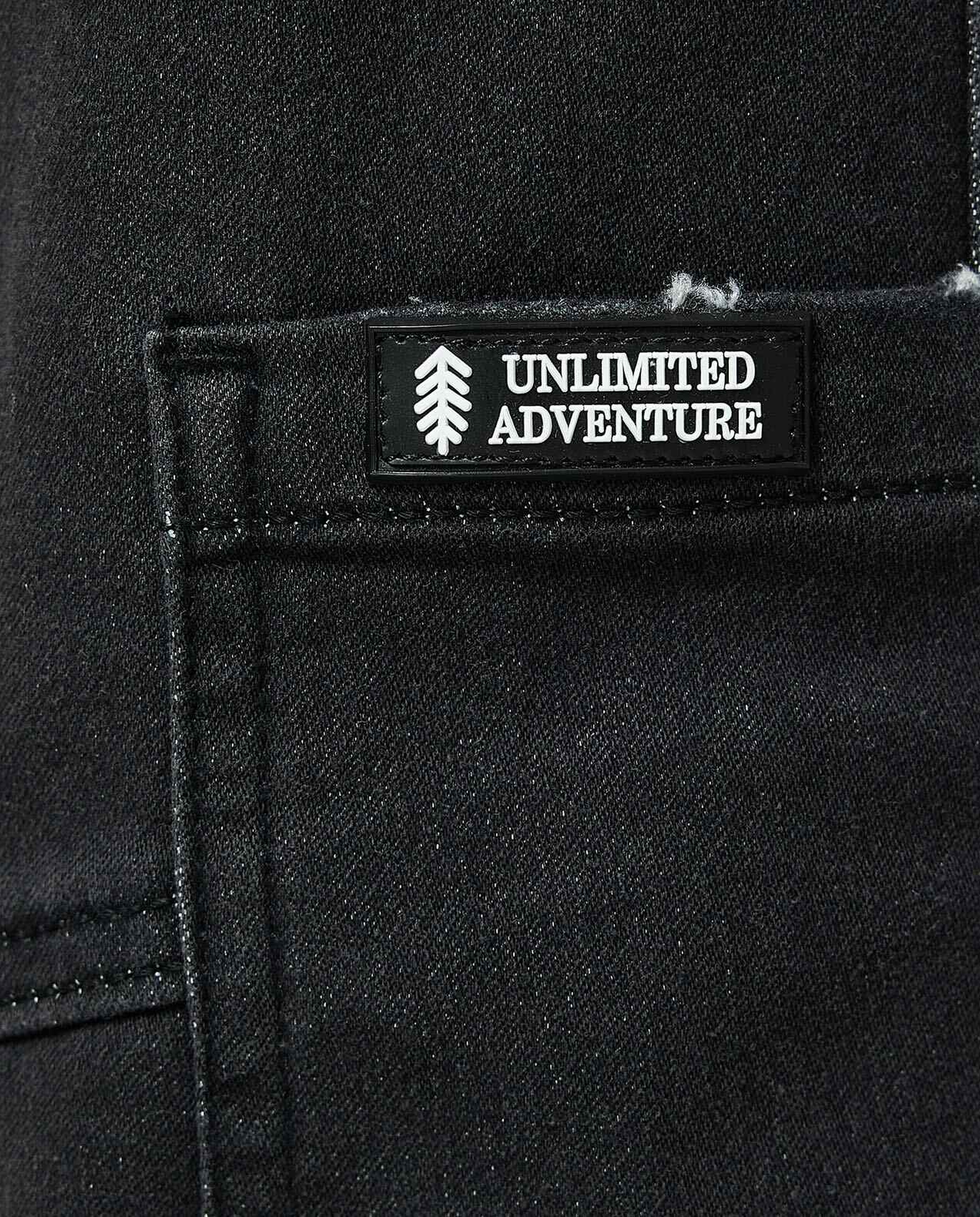 Washed Cargo Jeans with Drawstring Waist