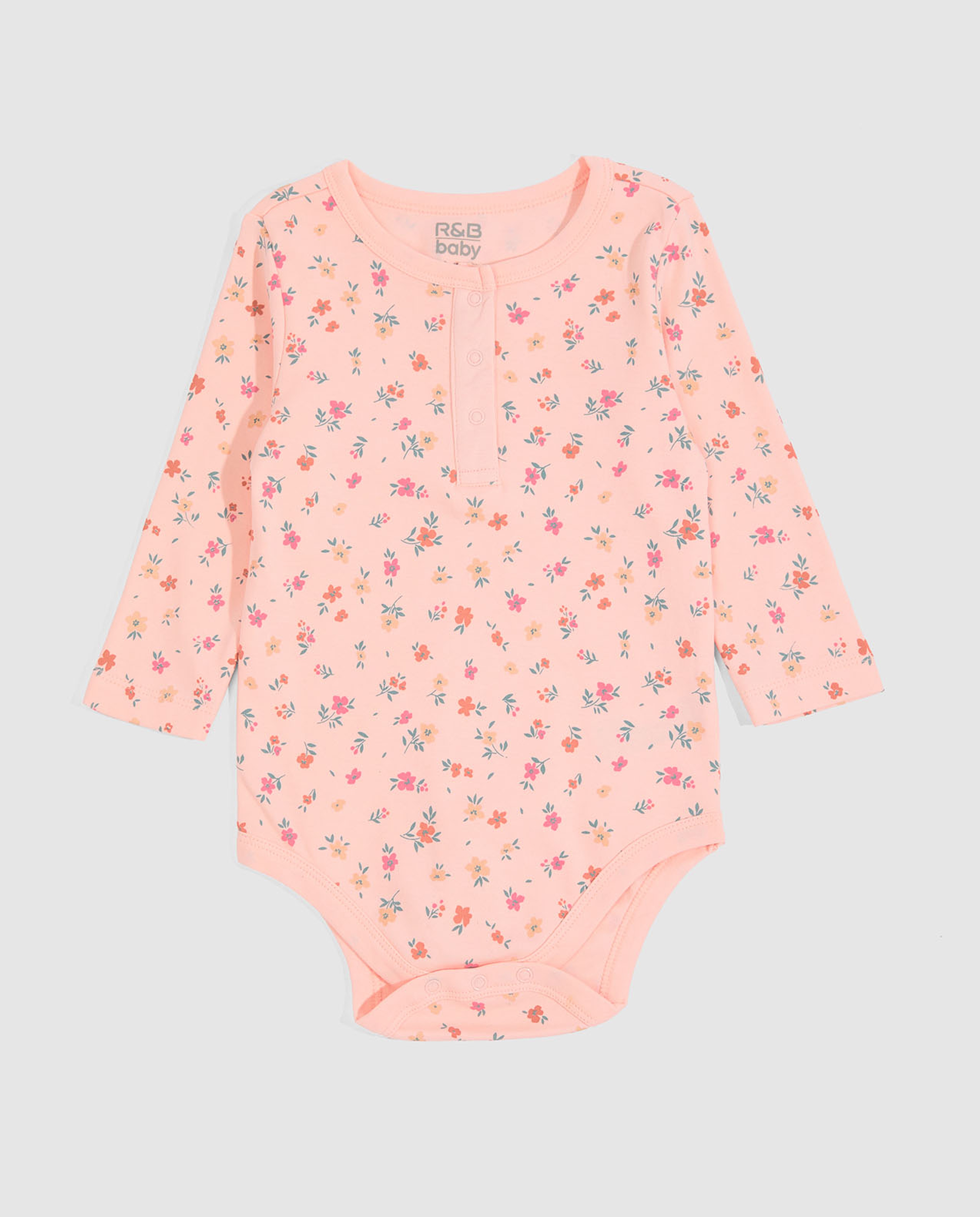 بودي سوت مطبوع بأكمام طويلة - 3 قطع