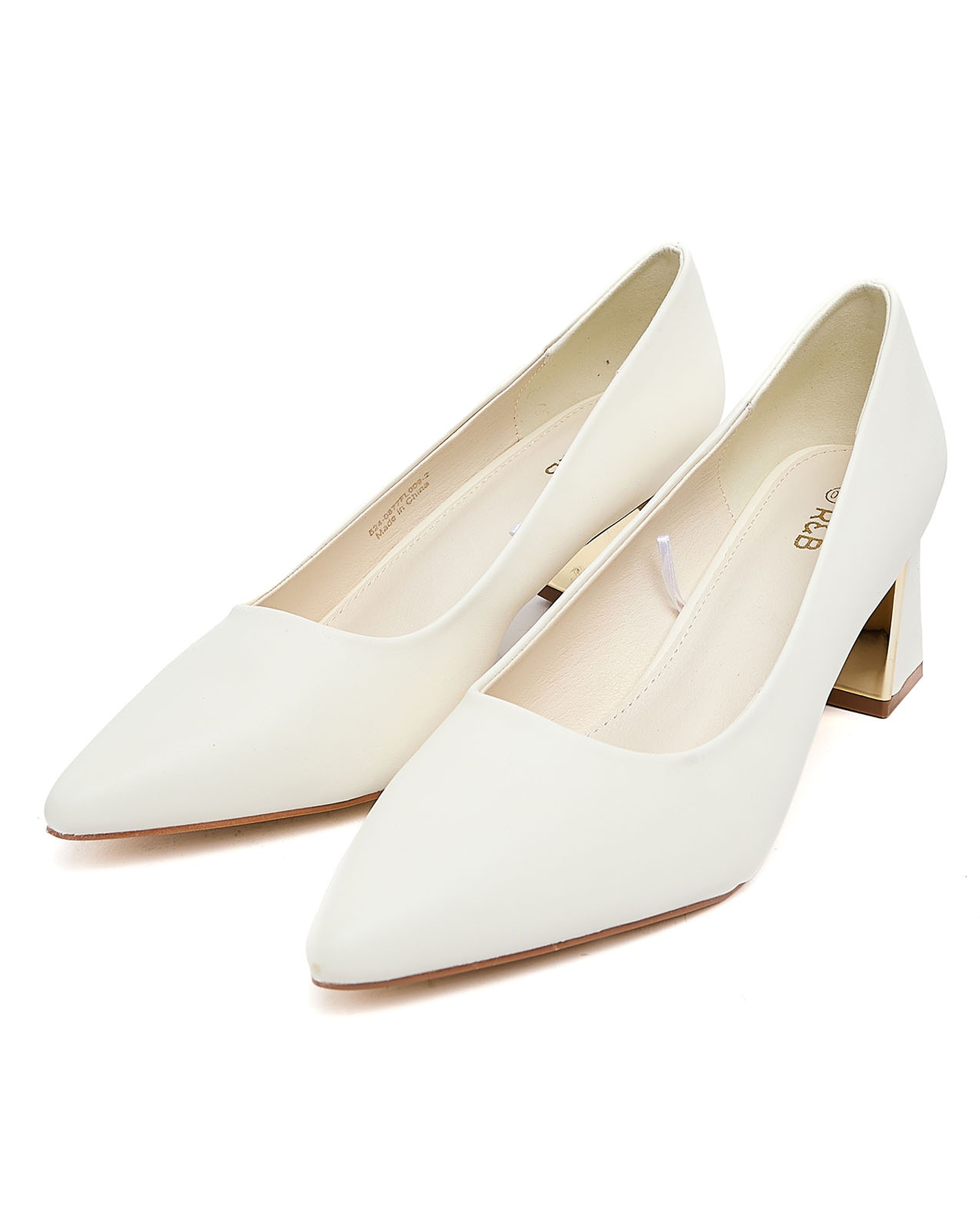 Solid Block Heel Pumps