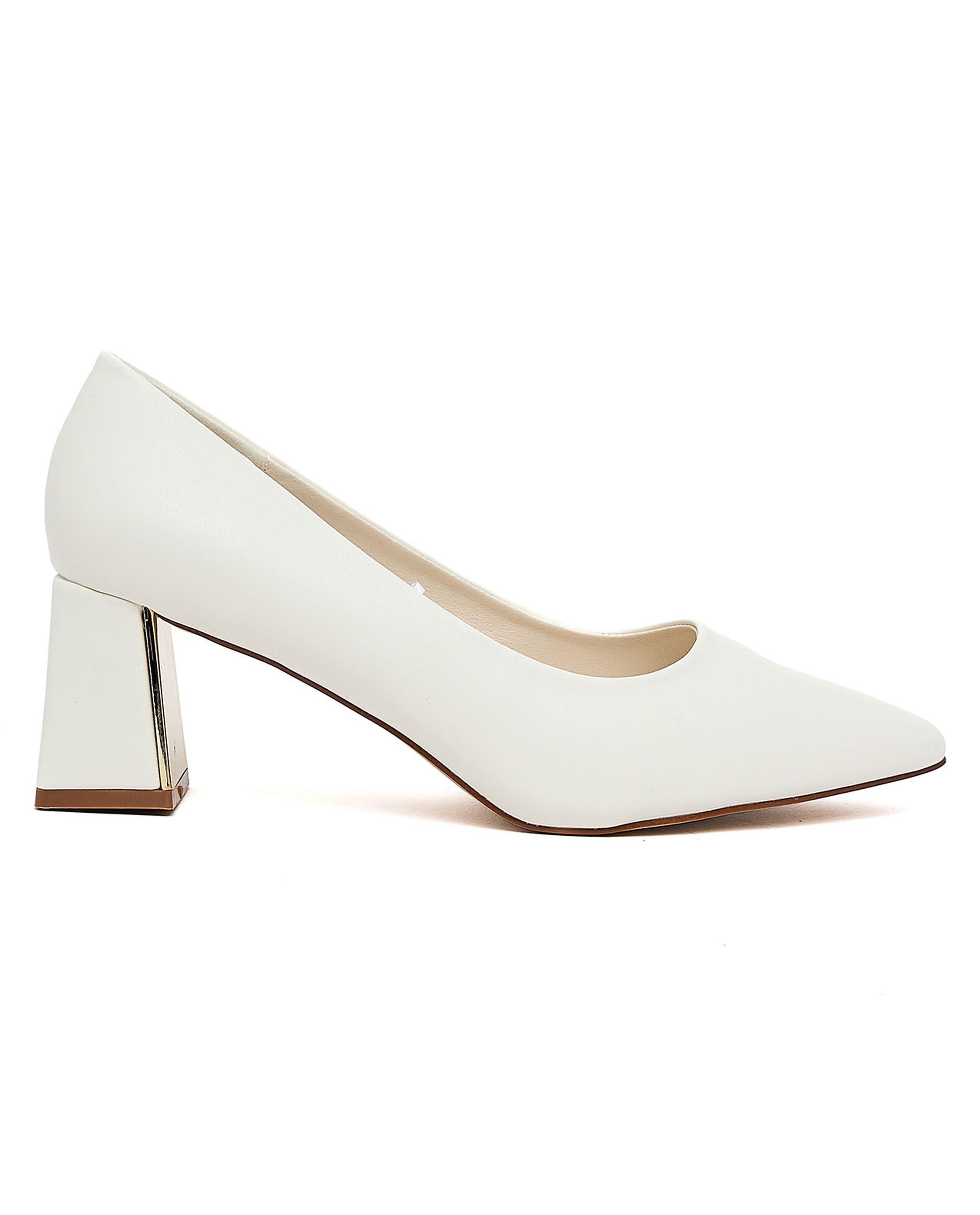 Solid Block Heel Pumps