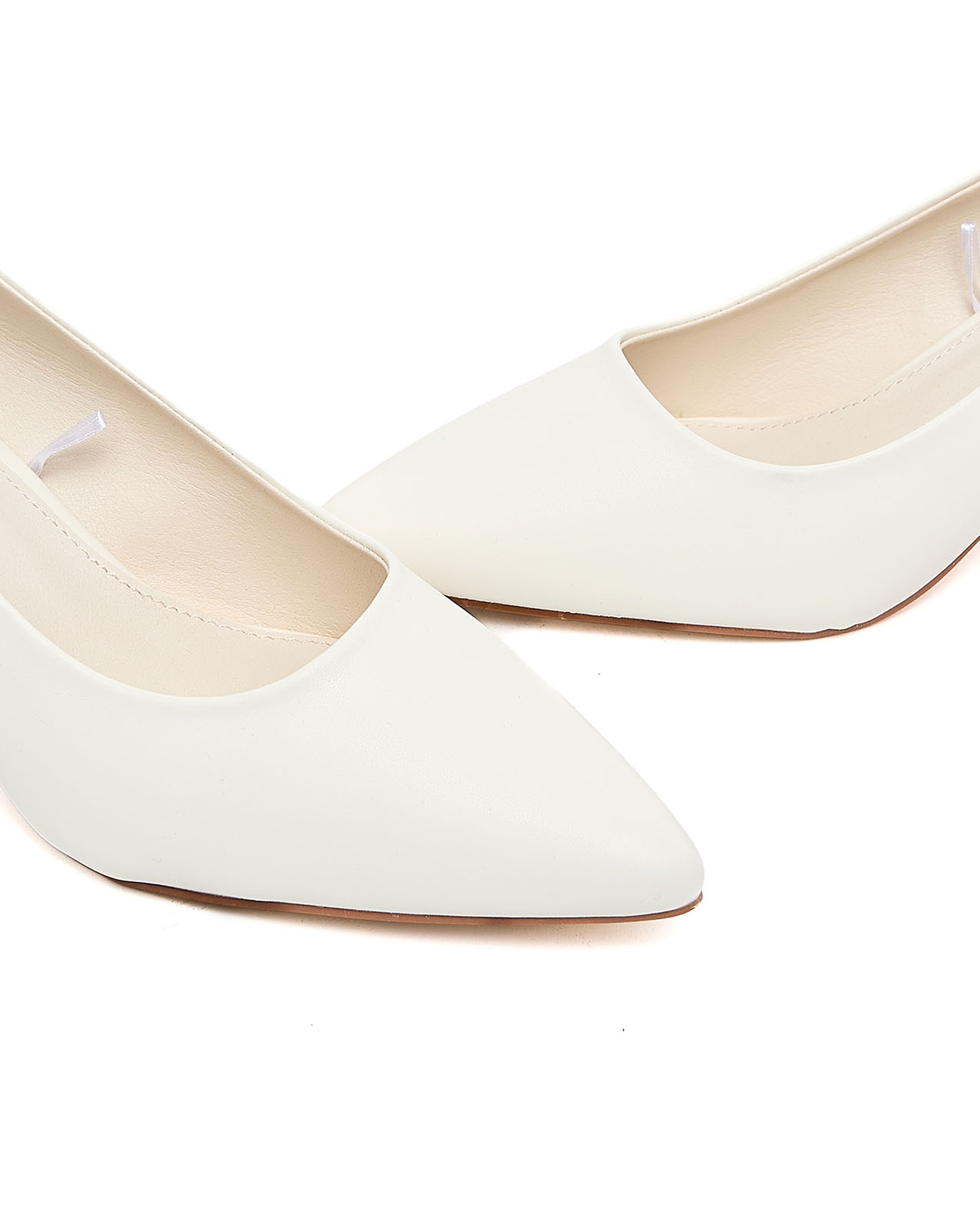 Solid Block Heel Pumps