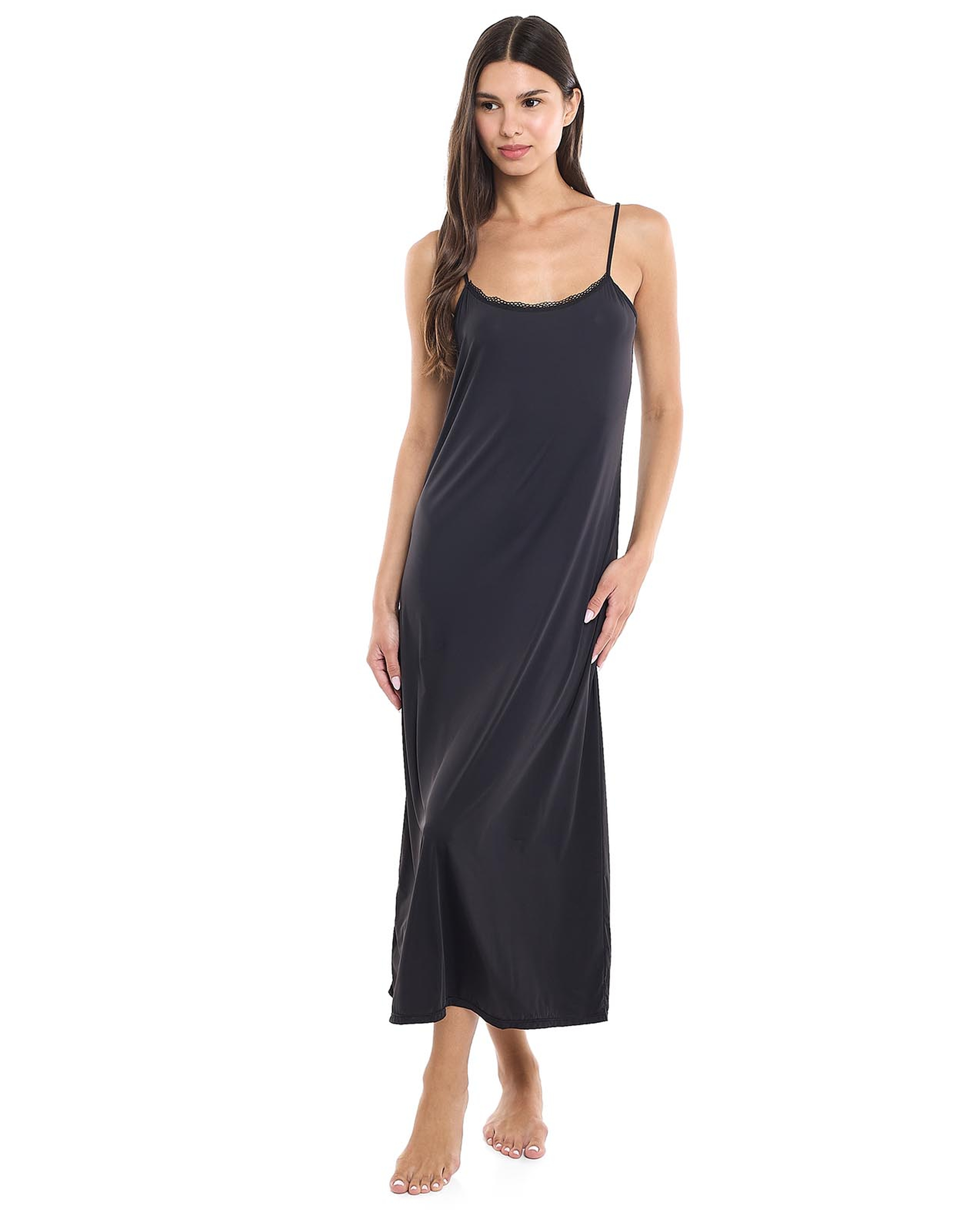 Solid Night Slip Dress